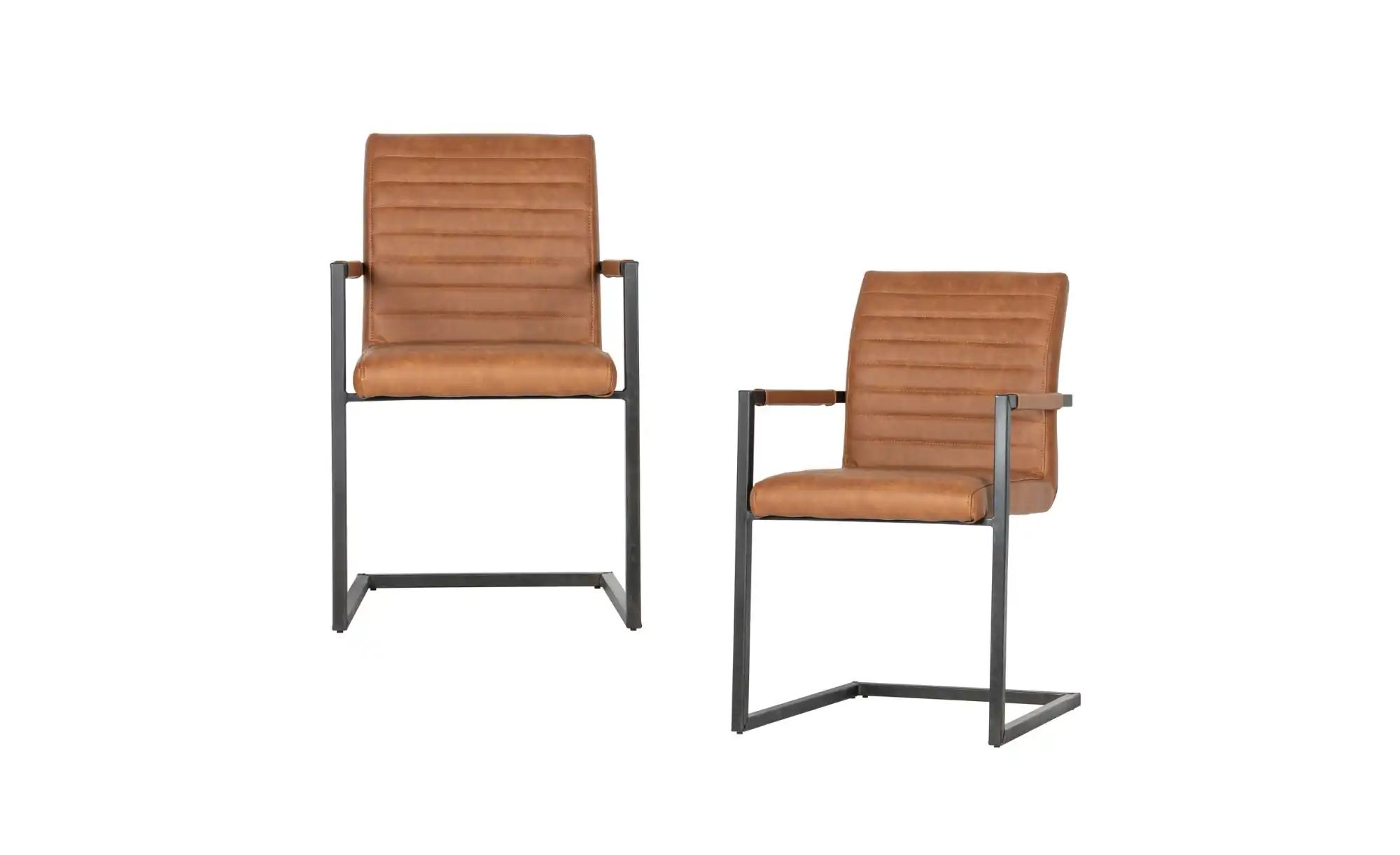 WOOOD Esszimmerstuhl 2er-Set   ¦ orange ¦ Maße (cm): B: 62 H: 87 Stühle > P günstig online kaufen