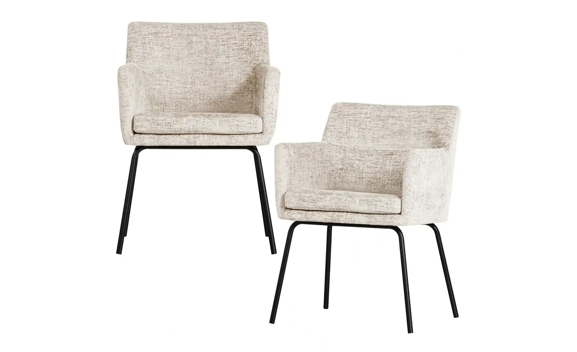 WOOOD Esszimmerstuhl – 2er Set  Kam  creme  Maße (cm): B: 59 H: 78 | 08714713170081