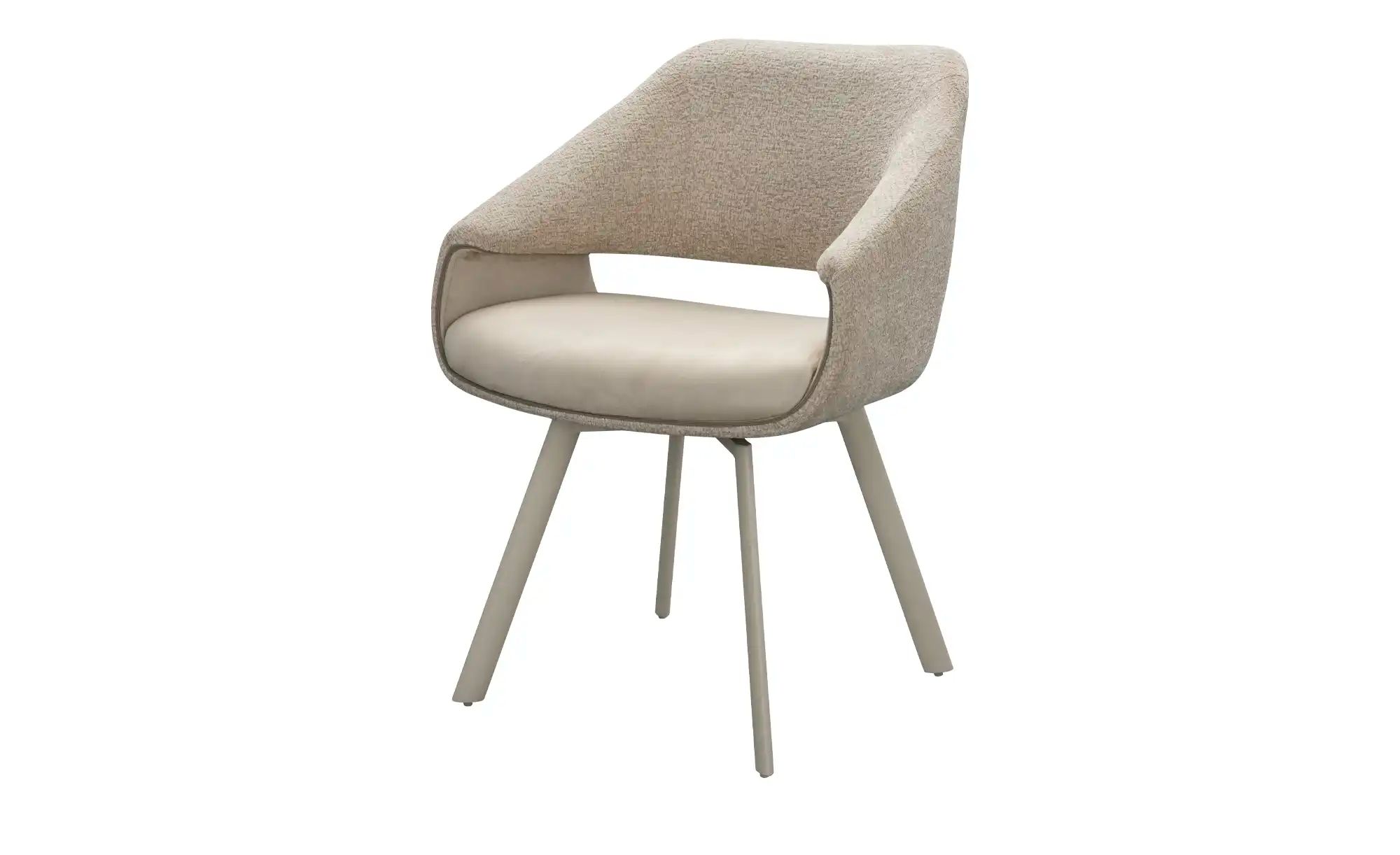 Höffner Selection Sessel Gona ¦ beige ¦ Maße (cm): B: 59,5 H: 82 T: 59.8 Stühle > Esszimmerstühle > Esszimmerstühle mit Armlehnen - Höffner