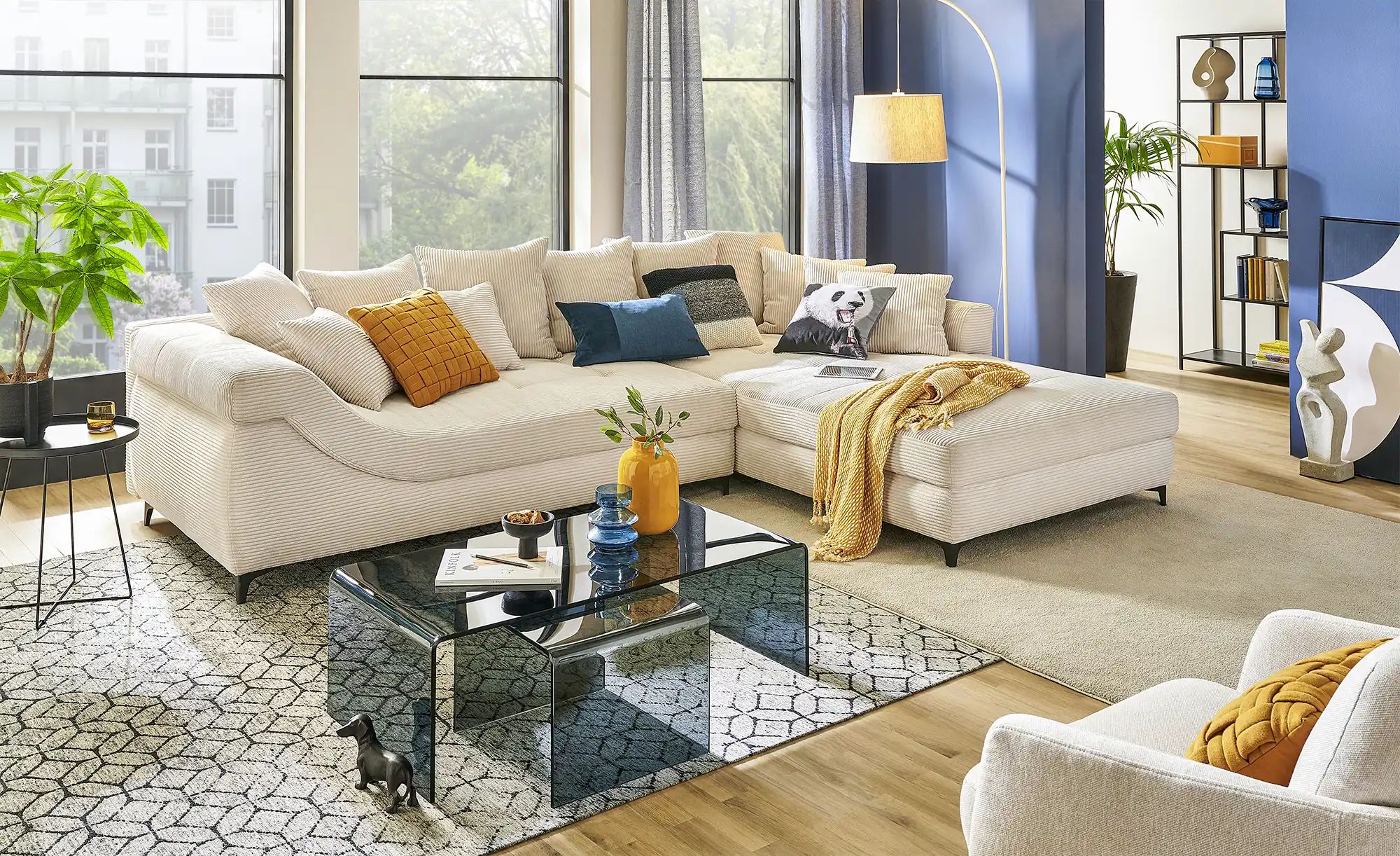 Thumbnail - bobb Ecksofa Jonna ¦ beige ¦ Maße (cm): B: 317 H: 93 T: 226.0 Polstermöbel > Sofas > Ecksofas - Höffner