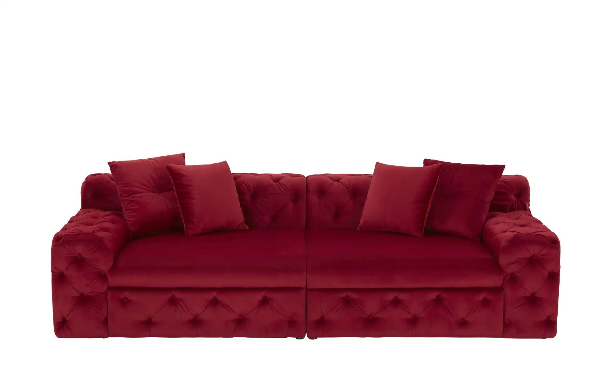 Big Sofa   Beja ¦ rot ¦ Maße (cm): B: 270 H: 74 T: 134 Polstermöbel > Sofas günstig online kaufen