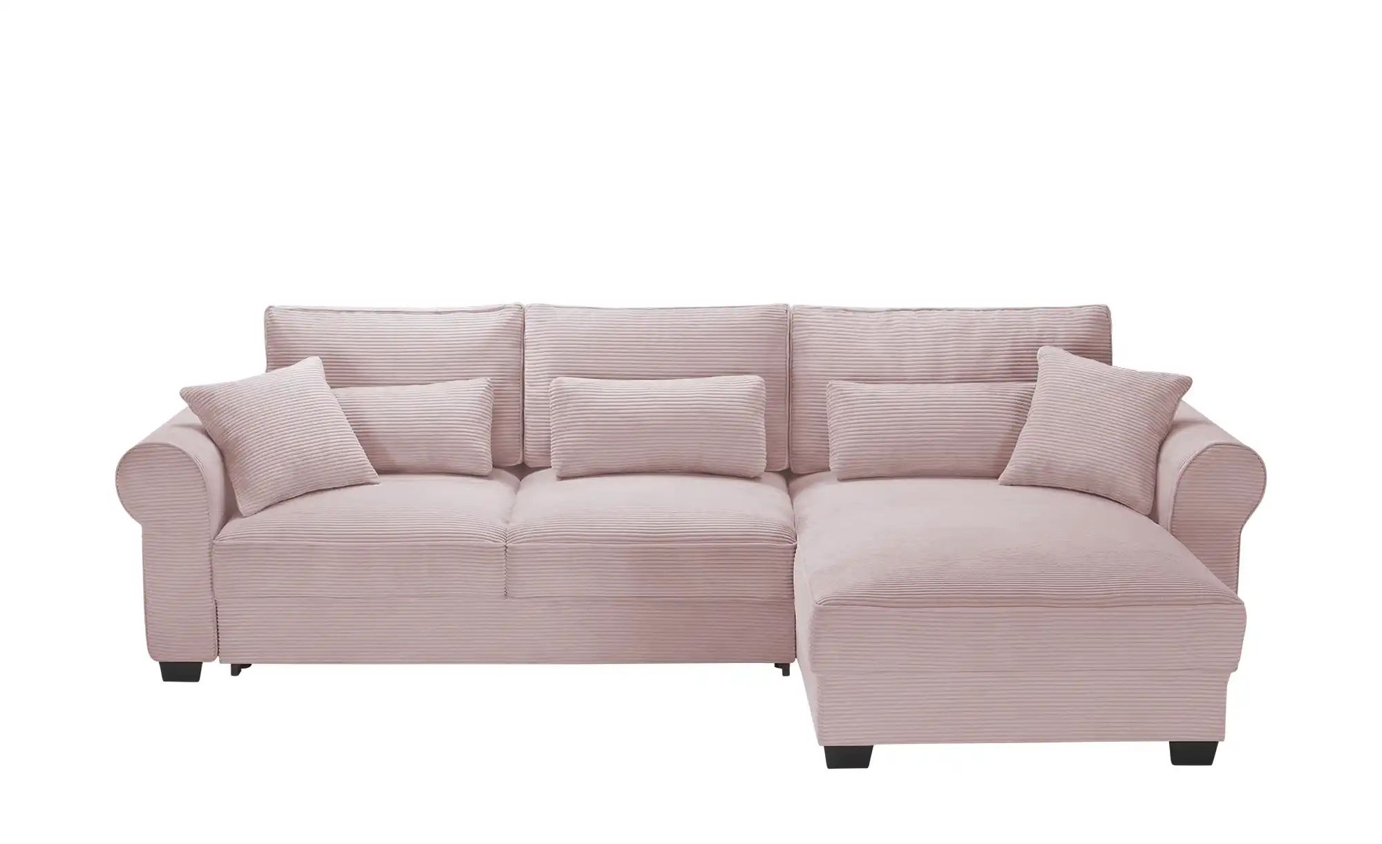 uno Ecksofa beidseitig montierbar Angelina groß ¦ rosa/pink ¦ Maße (cm): B: günstig online kaufen