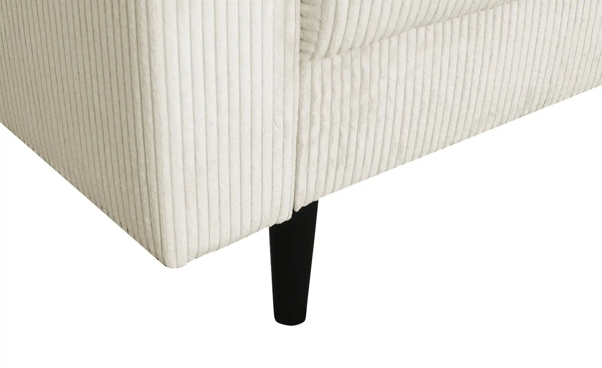 uno Ecksofa trendiger Cordstoff Livorno ¦ creme ¦ Maße (cm): B: 221 H: 105 günstig online kaufen