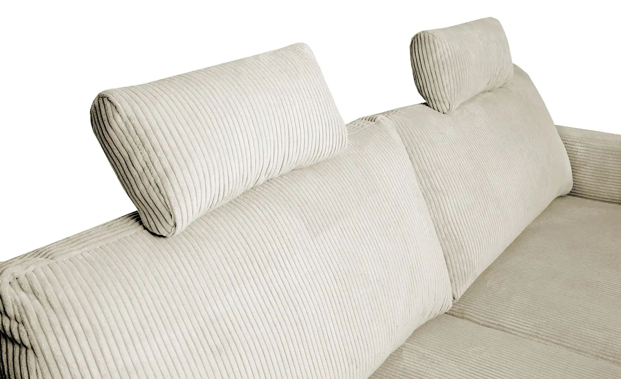 Thumbnail - uno Ecksofa trendiger Cordstoff Livorno ¦ creme ¦ Maße (cm): B: 221 H: 105 T: 135.0 Polstermöbel > Sofas > Ecksofas - Hö...