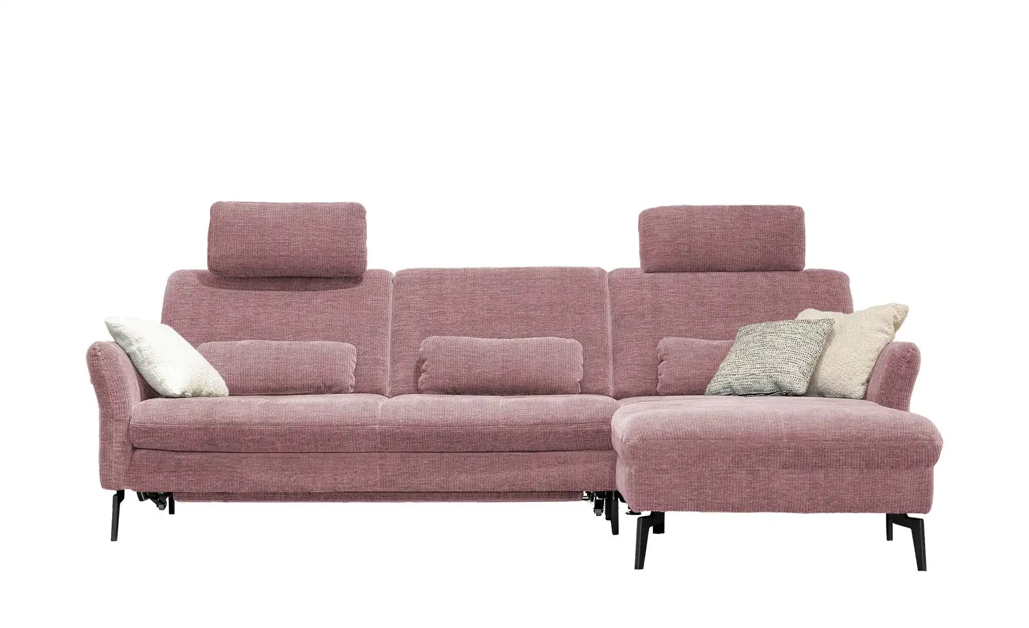 meinSofa Ecksofa Cord DANTE ¦ rosa/pink ¦ Maße (cm): B: 280 H: 91 T: 179 Po günstig online kaufen