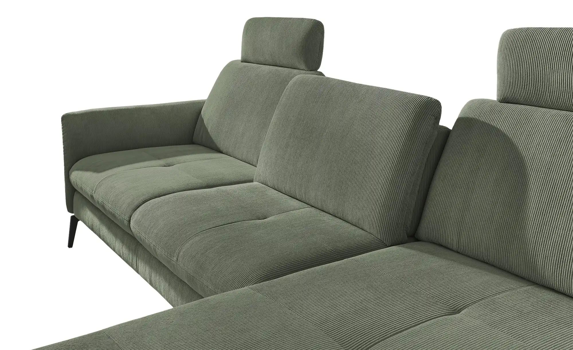 meinSofa Ecksofa Cord DANTE ¦ grün ¦ Maße (cm): B: 280 H: 91 T: 179 Polster günstig online kaufen