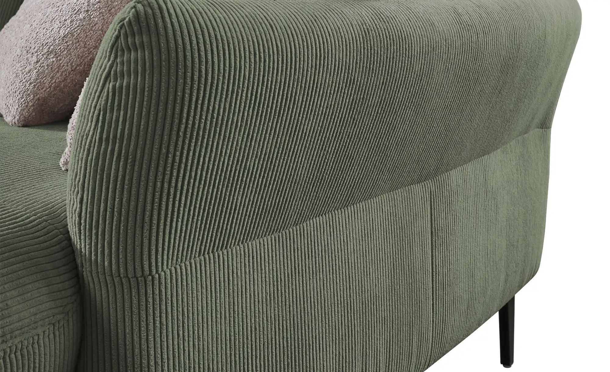 Thumbnail - meinSofa Ecksofa Cord DANTE ¦ grün ¦ Maße (cm): B: 280 H: 91 T: 179.0 Polstermöbel > Sofas > Ecksofas - Höffner