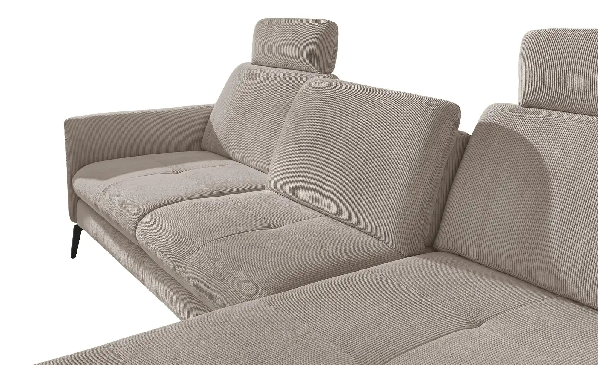 meinSofa Ecksofa Cord DANTE ¦ grau ¦ Maße (cm): B: 280 H: 91 T: 179 Polster günstig online kaufen