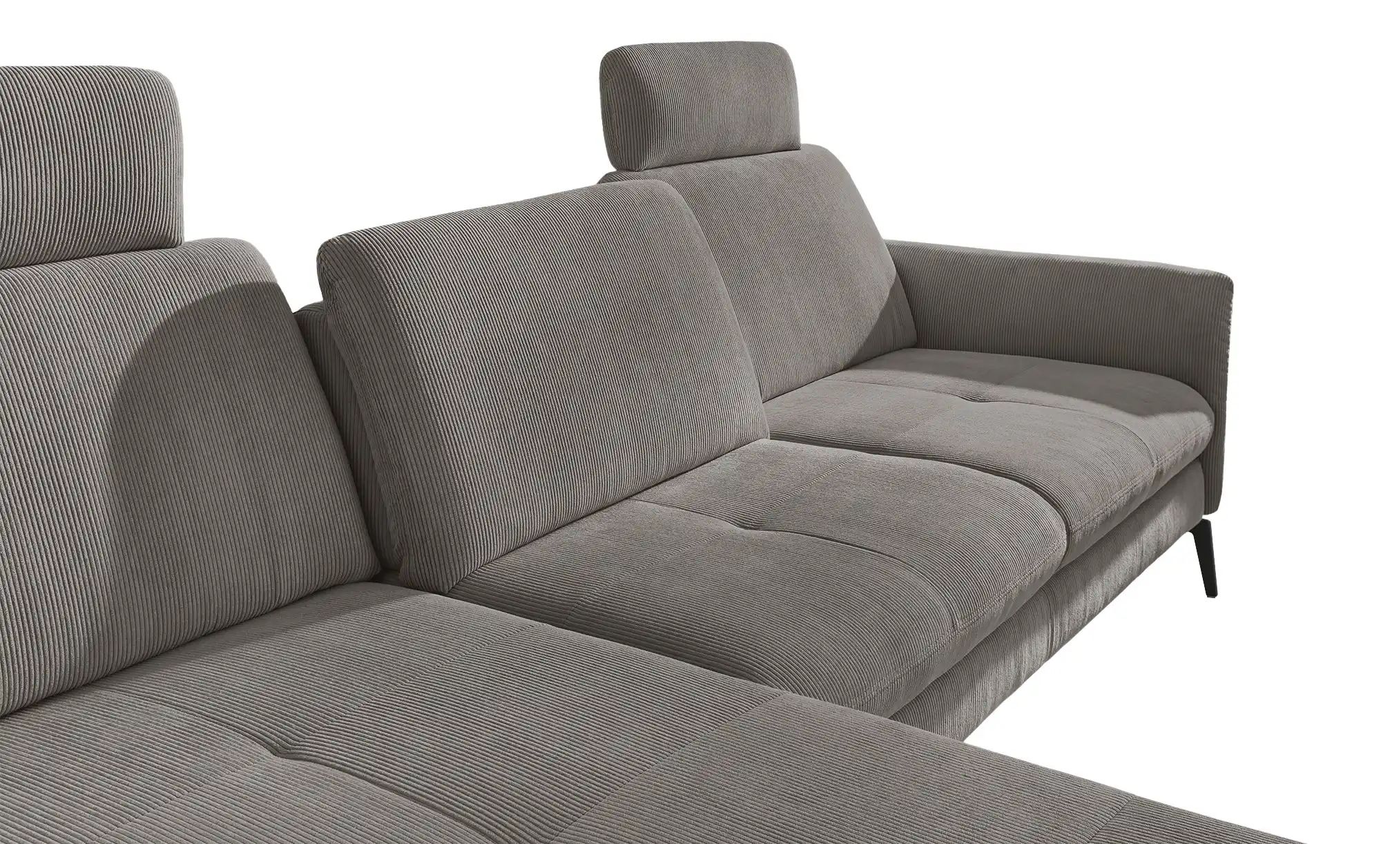 Thumbnail - meinSofa Ecksofa Cord DANTE ¦ grau ¦ Maße (cm): B: 280 H: 91 T: 179.0 Polstermöbel > Sofas > 3-Sitzer - Höffner