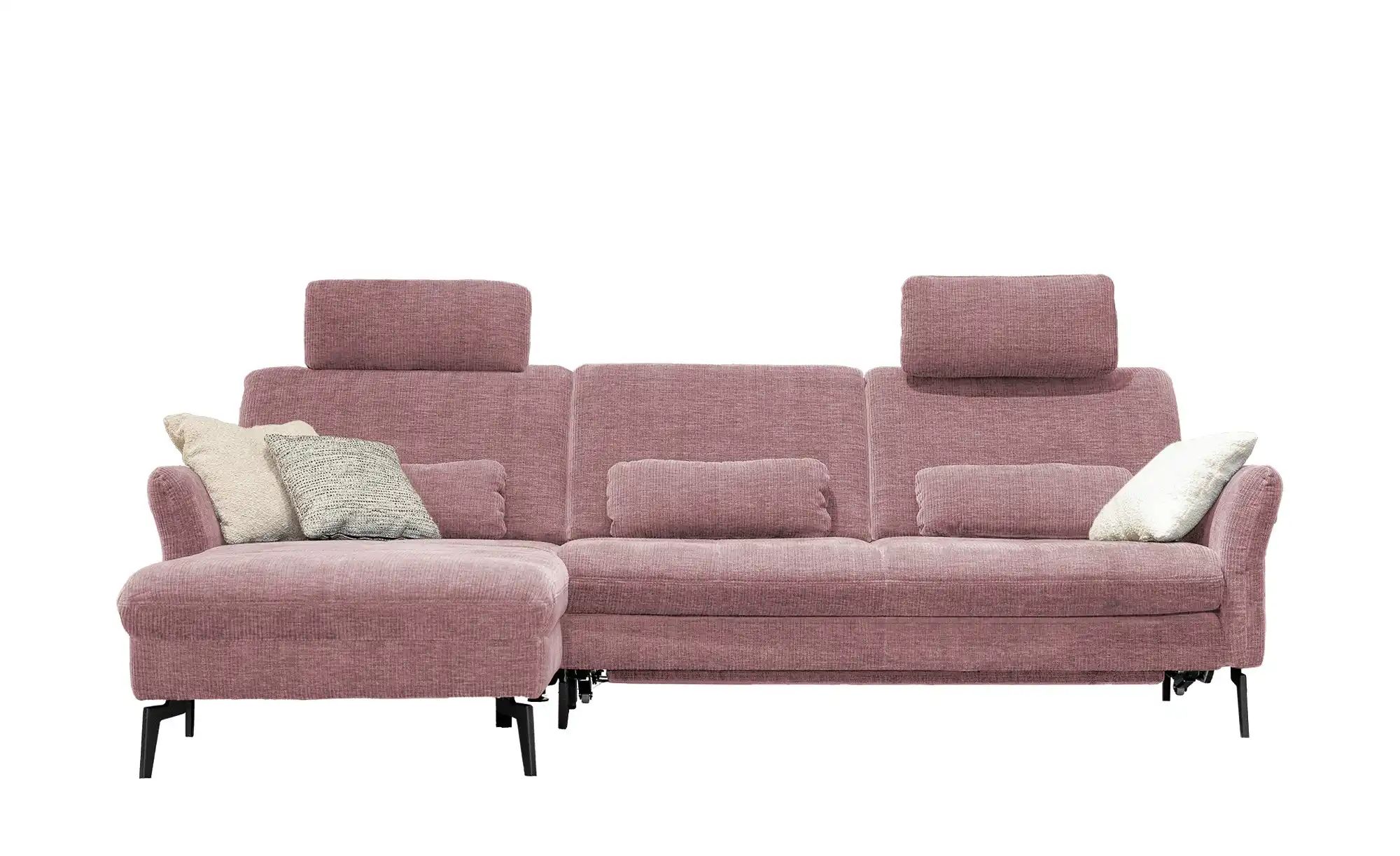 meinSofa Ecksofa Cord DANTE ¦ rosa/pink ¦ Maße (cm): B: 280 H: 91 T: 179 Po günstig online kaufen