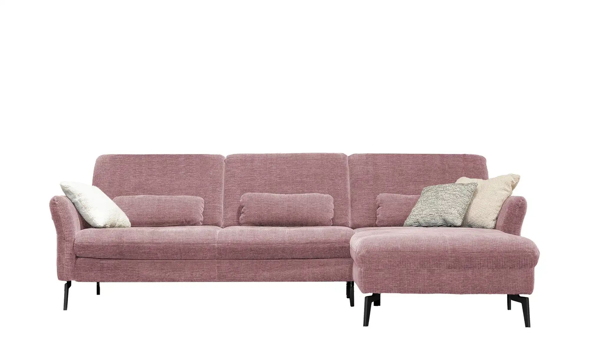 meinSofa Ecksofa Cord DANTE ¦ rosa/pink ¦ Maße (cm): B: 280 H: 91 T: 179 Po günstig online kaufen