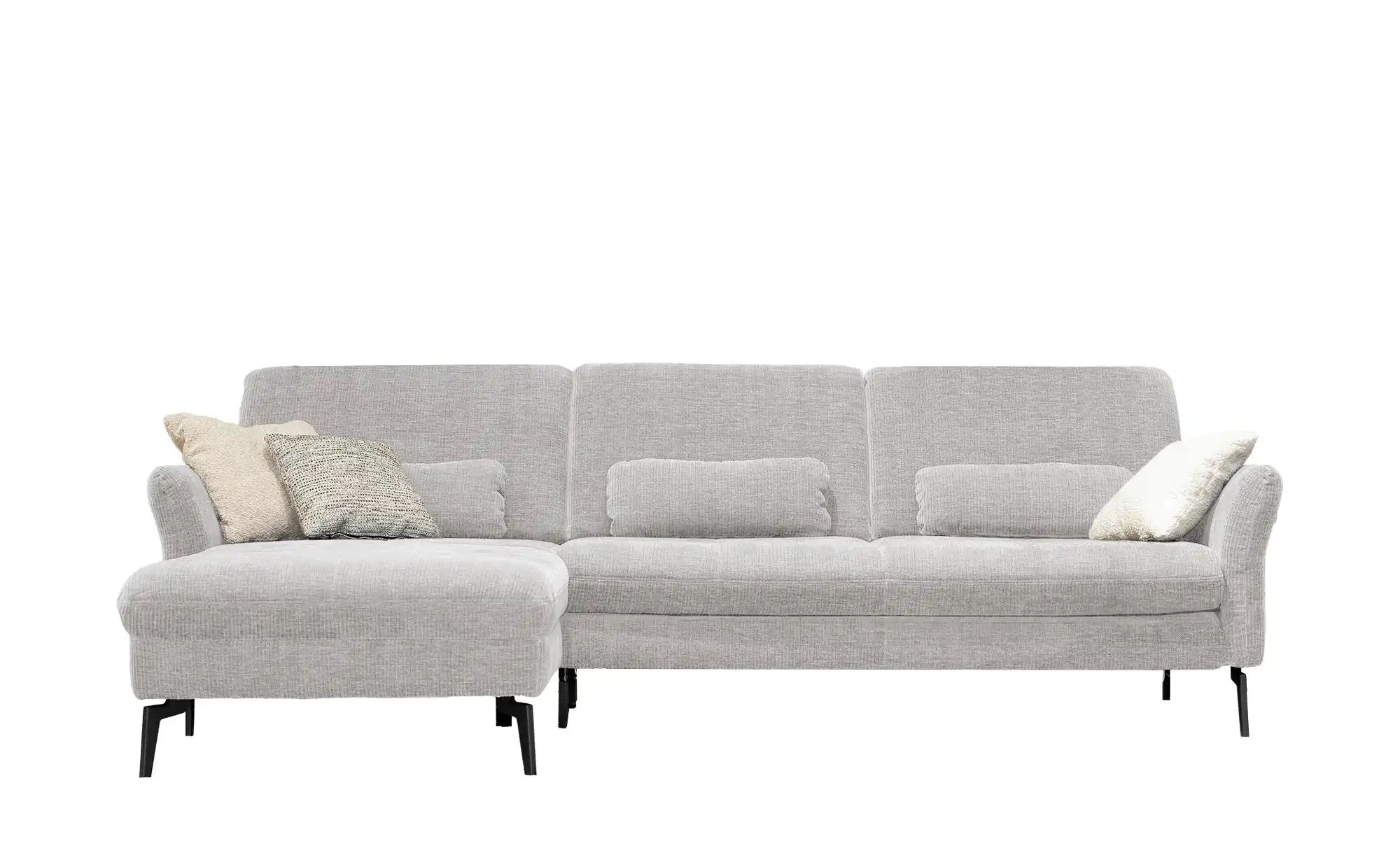 meinSofa Ecksofa Cord DANTE ¦ silber ¦ Maße (cm): B: 280 H: 91 T: 179 Polst günstig online kaufen