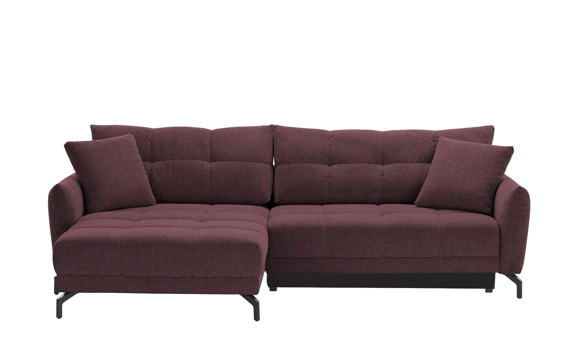 bobb Ecksofa  Casandra de Luxe ¦ rot ¦ Maße (cm): B: 284 H: 91 T: 191.0 Pol günstig online kaufen