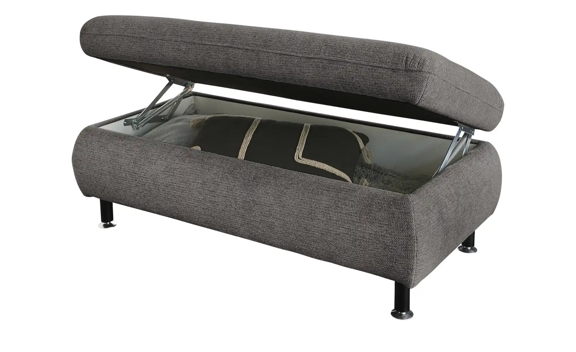 Thumbnail - Lounge Collection Polsterhocker Liora ¦ grau ¦ Maße (cm): B: 129 H: 47 T: 64.0 Polstermöbel > Hocker - Höffner