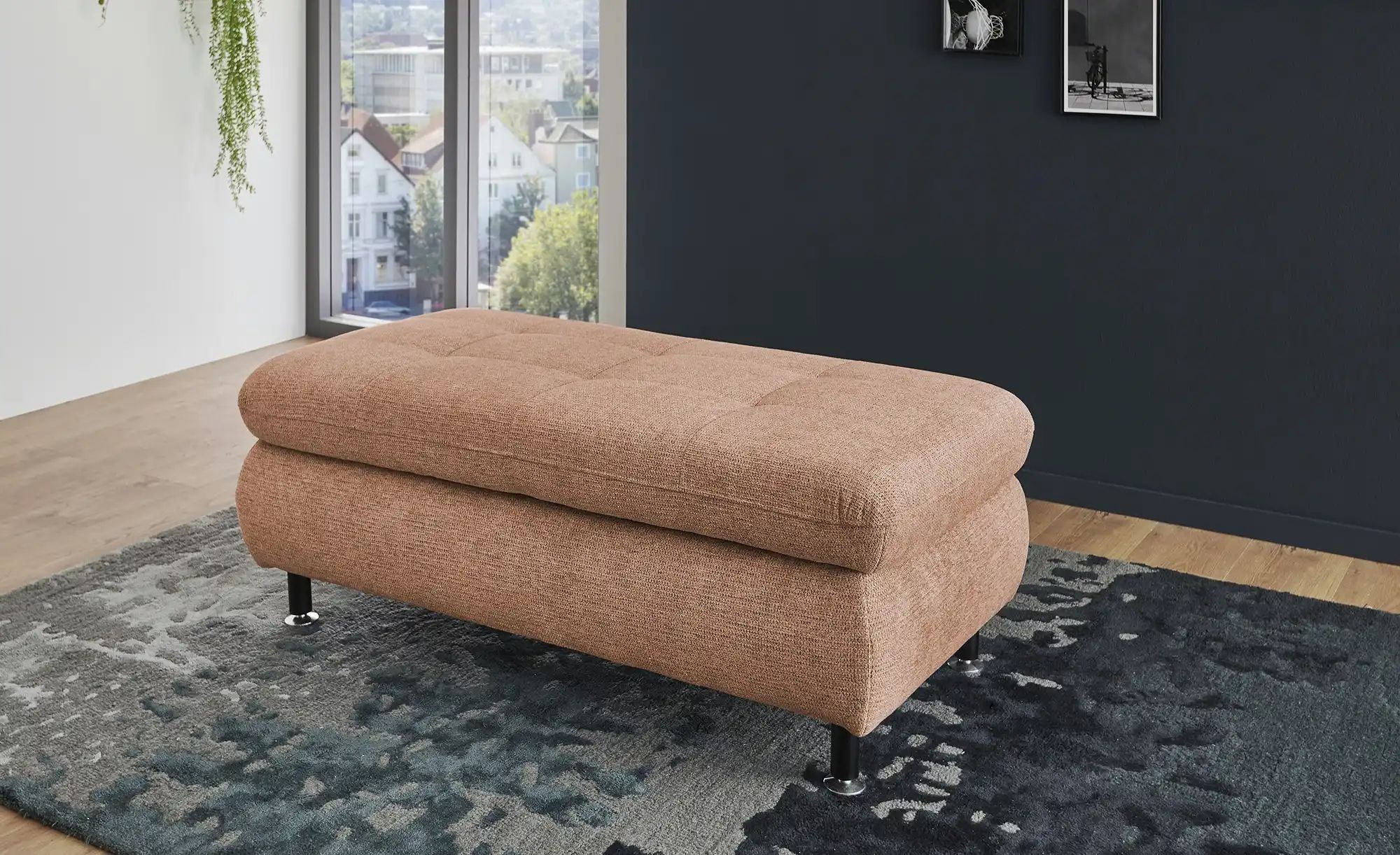 Lounge Collection Polsterhocker  Liora ¦ beige ¦ Maße (cm): B: 129 H: 47 T: günstig online kaufen
