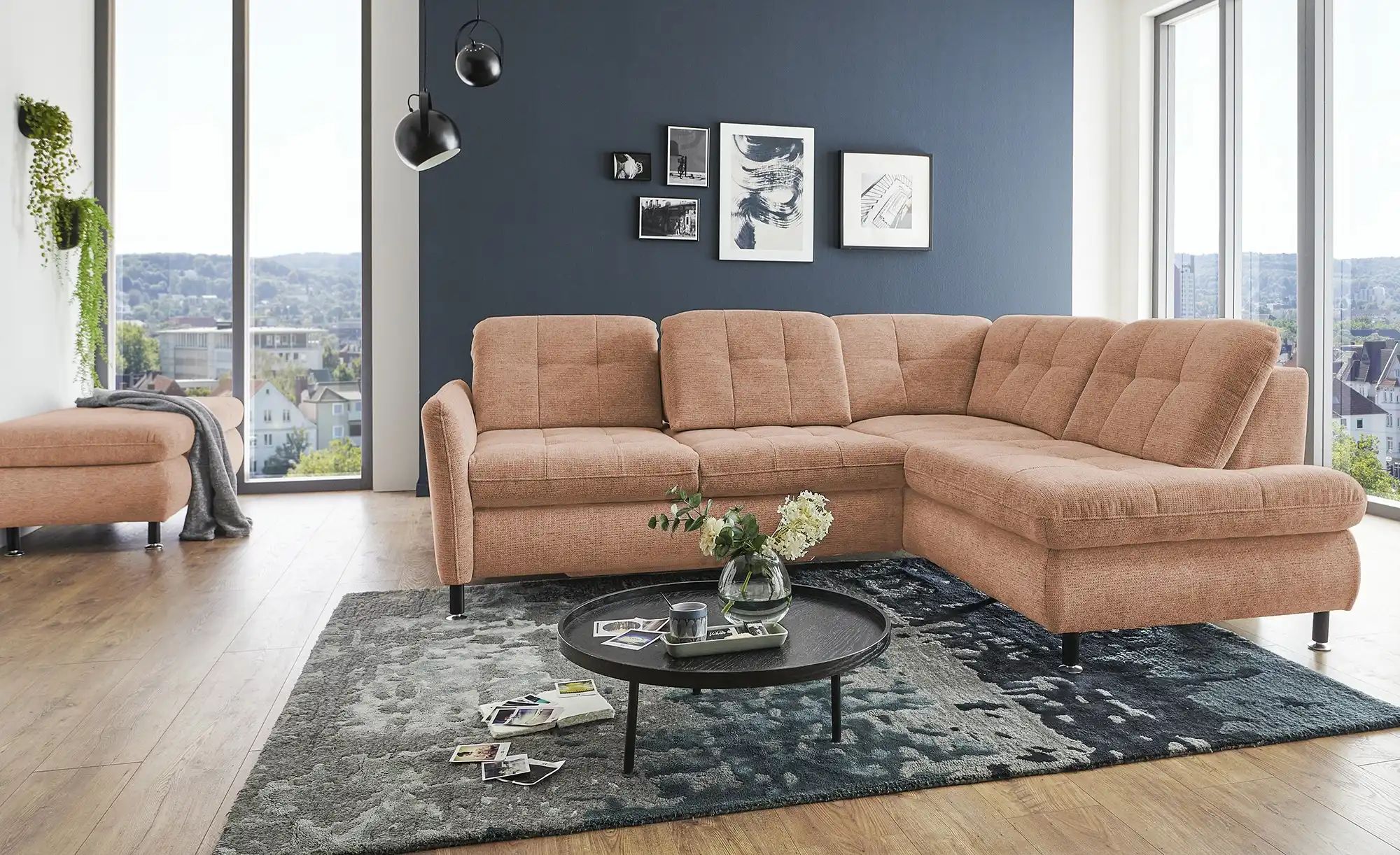 Thumbnail - Lounge Collection Polsterhocker Liora ¦ beige ¦ Maße (cm): B: 129 H: 47 T: 64.0 Polstermöbel > Hocker - Höffner