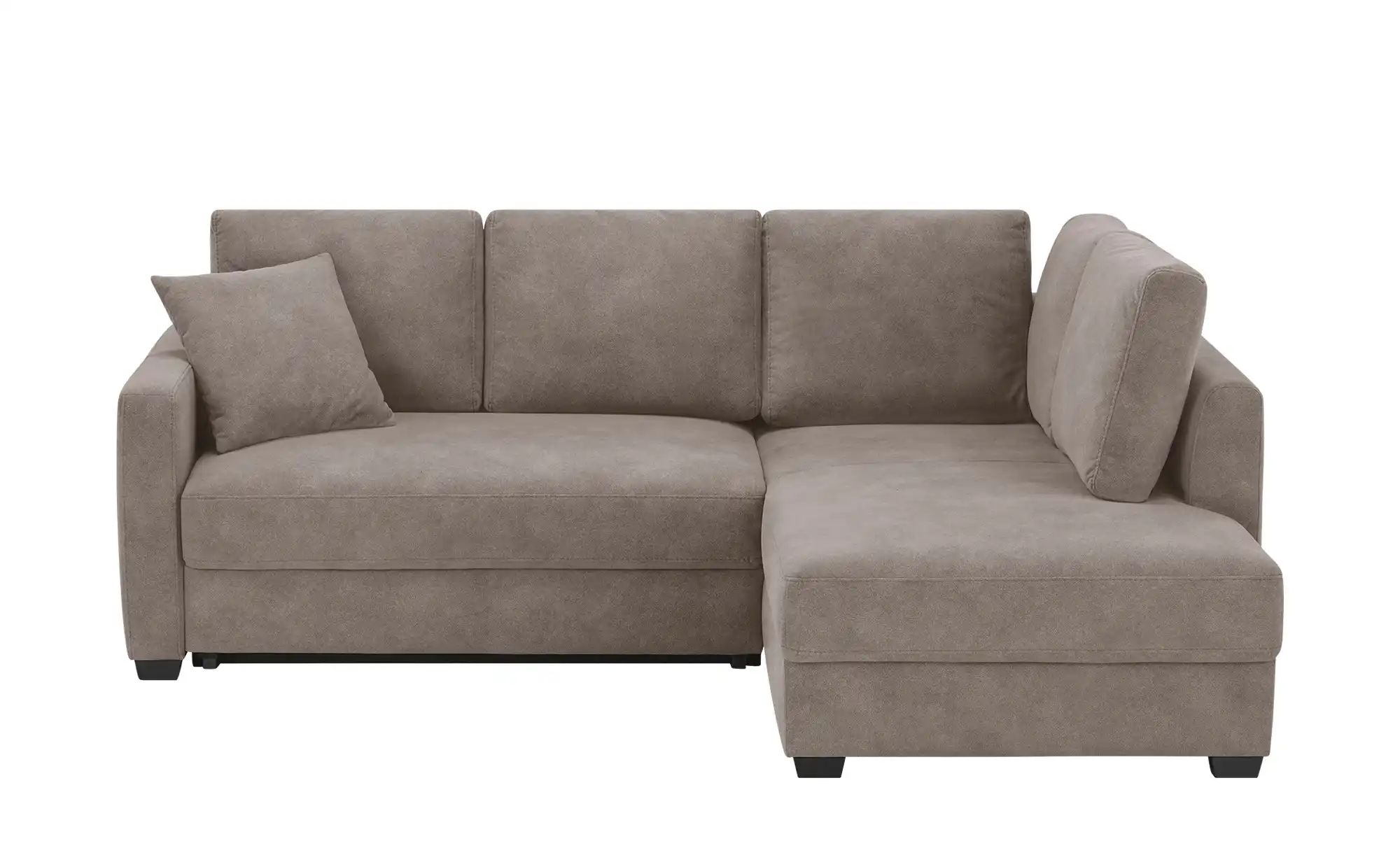 bobb Ecksofa  mit pflegeleichtem Bezugsstoff  Lisa de Luxe ¦ braun ¦ Maße ( günstig online kaufen