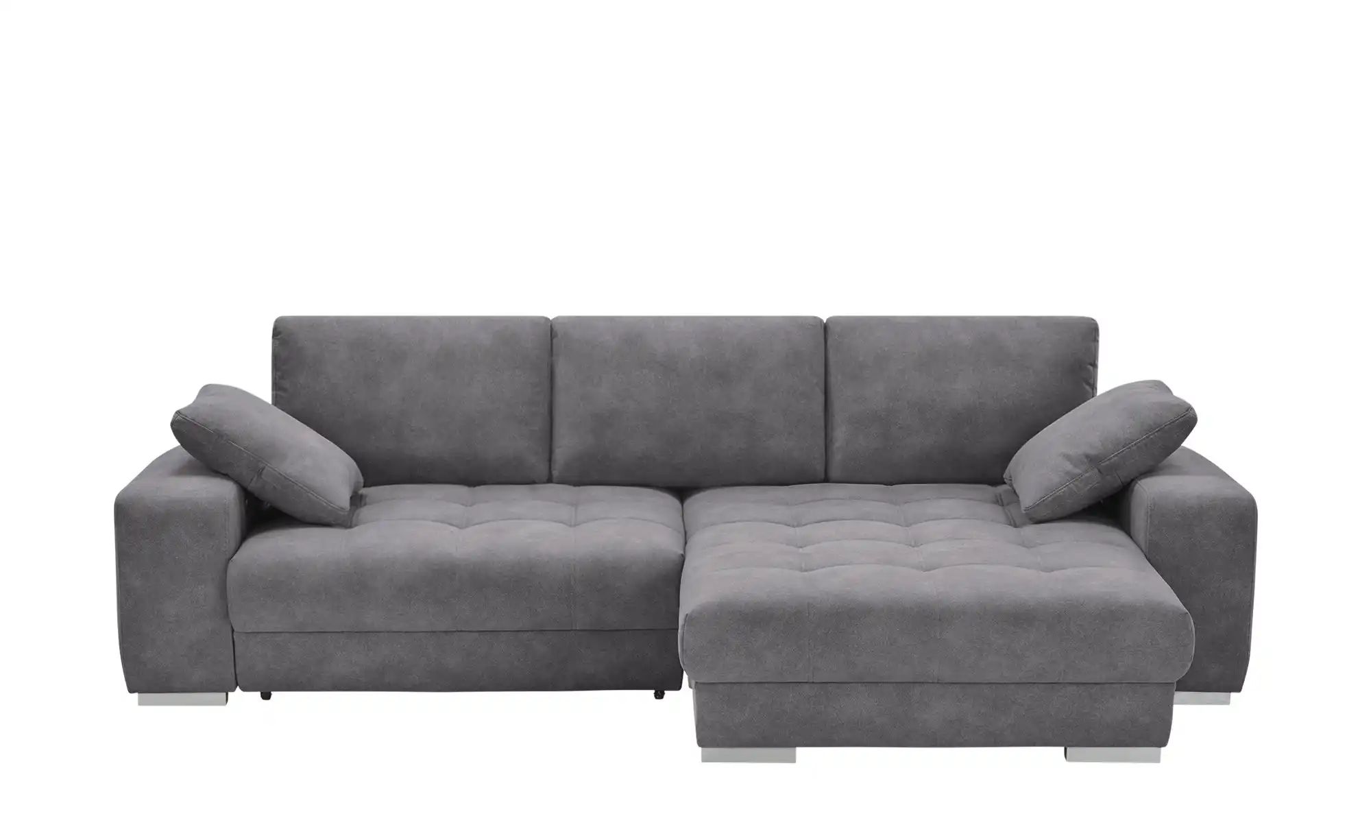 bobb Ecksofa  mit pflegeleichtem Bezugsstoff  Caro II  ¦ grau ¦ Maße (cm): günstig online kaufen