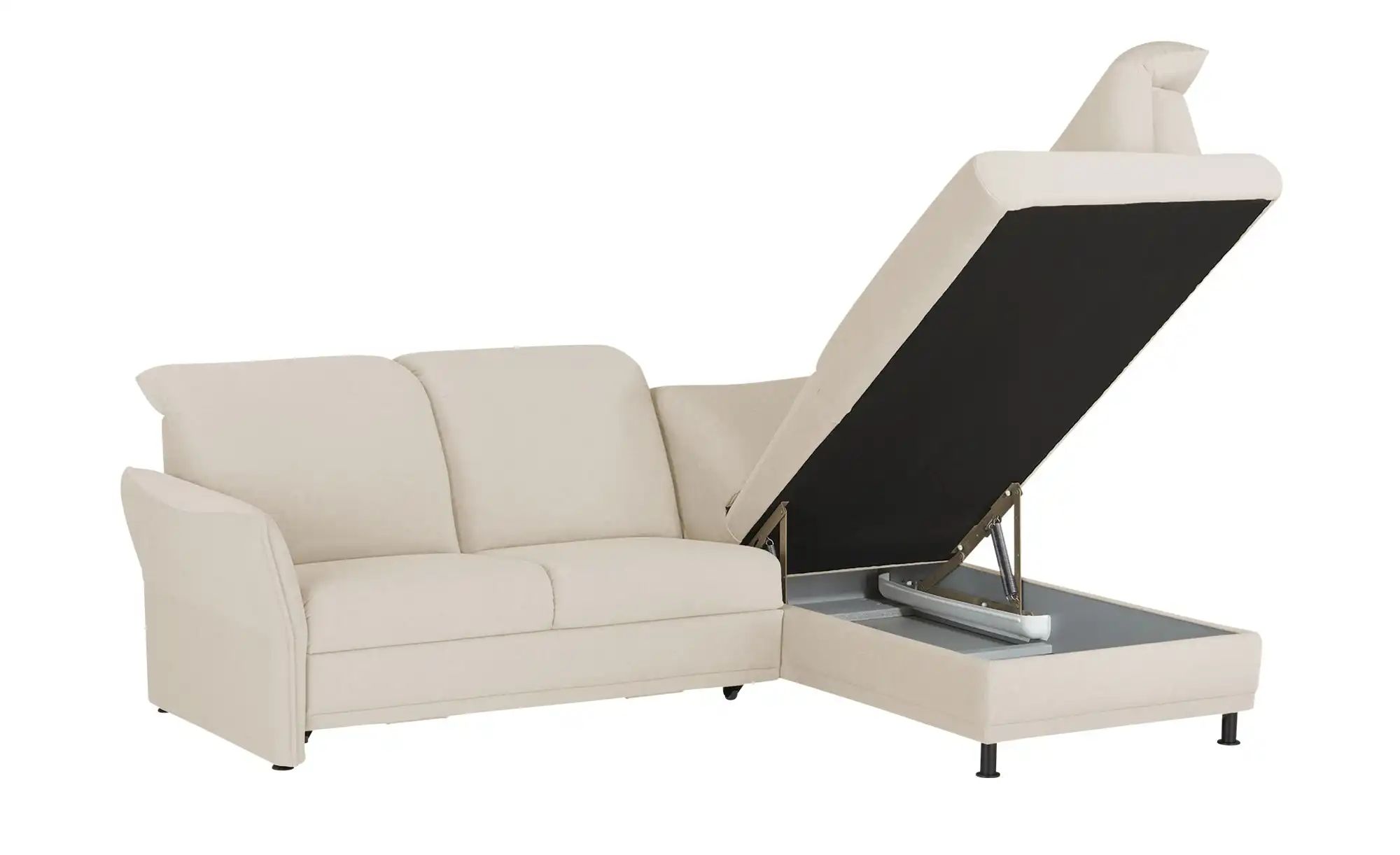 Polstermöbel Oelsa Ecksofa  Mallorca ¦ creme ¦ Maße (cm): B: 258 H: 92 T: 1 günstig online kaufen