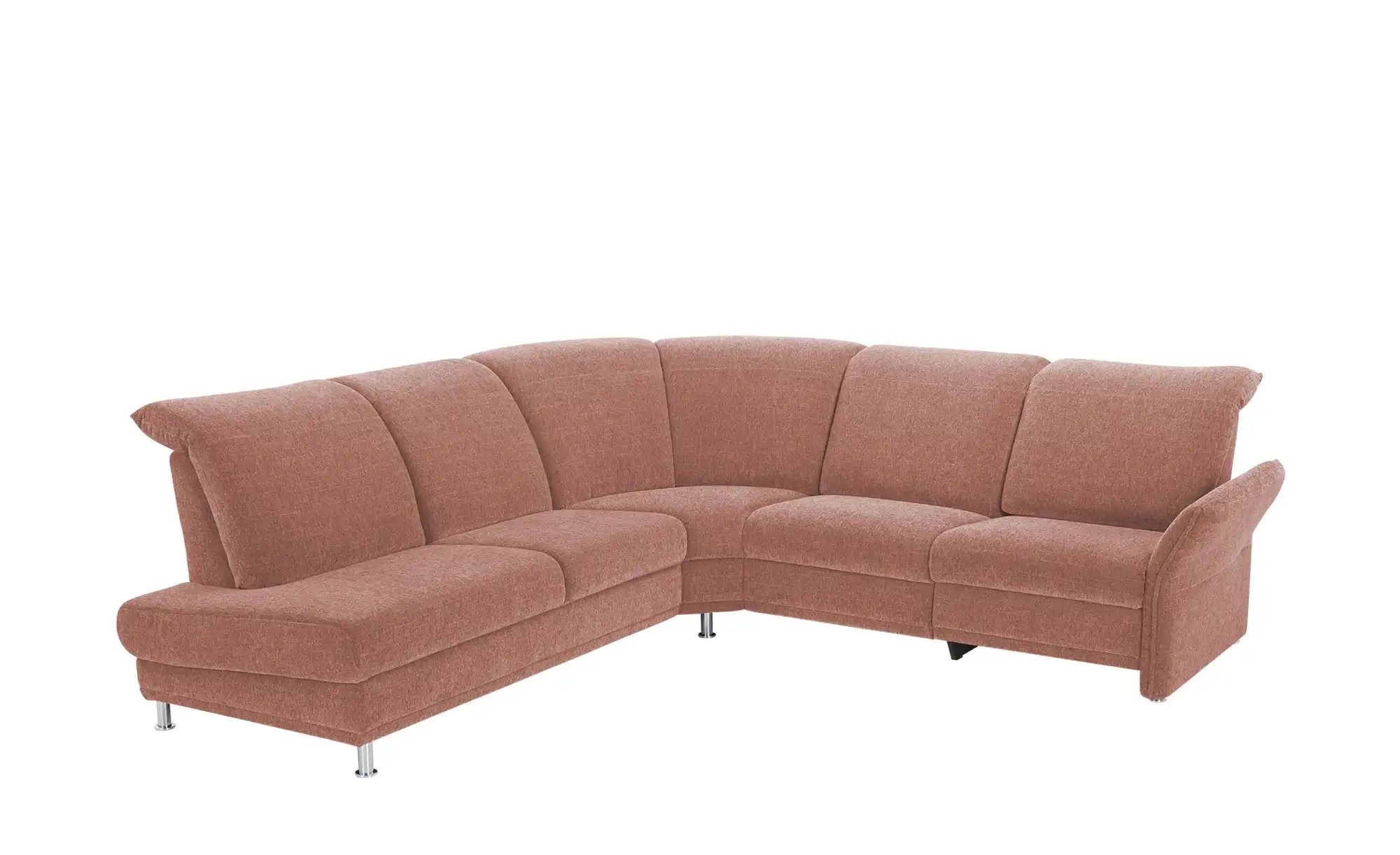 Polstermöbel Oelsa Ecksofa  Mallorca ¦ rosa/pink ¦ Maße (cm): B: 267 H: 92 günstig online kaufen