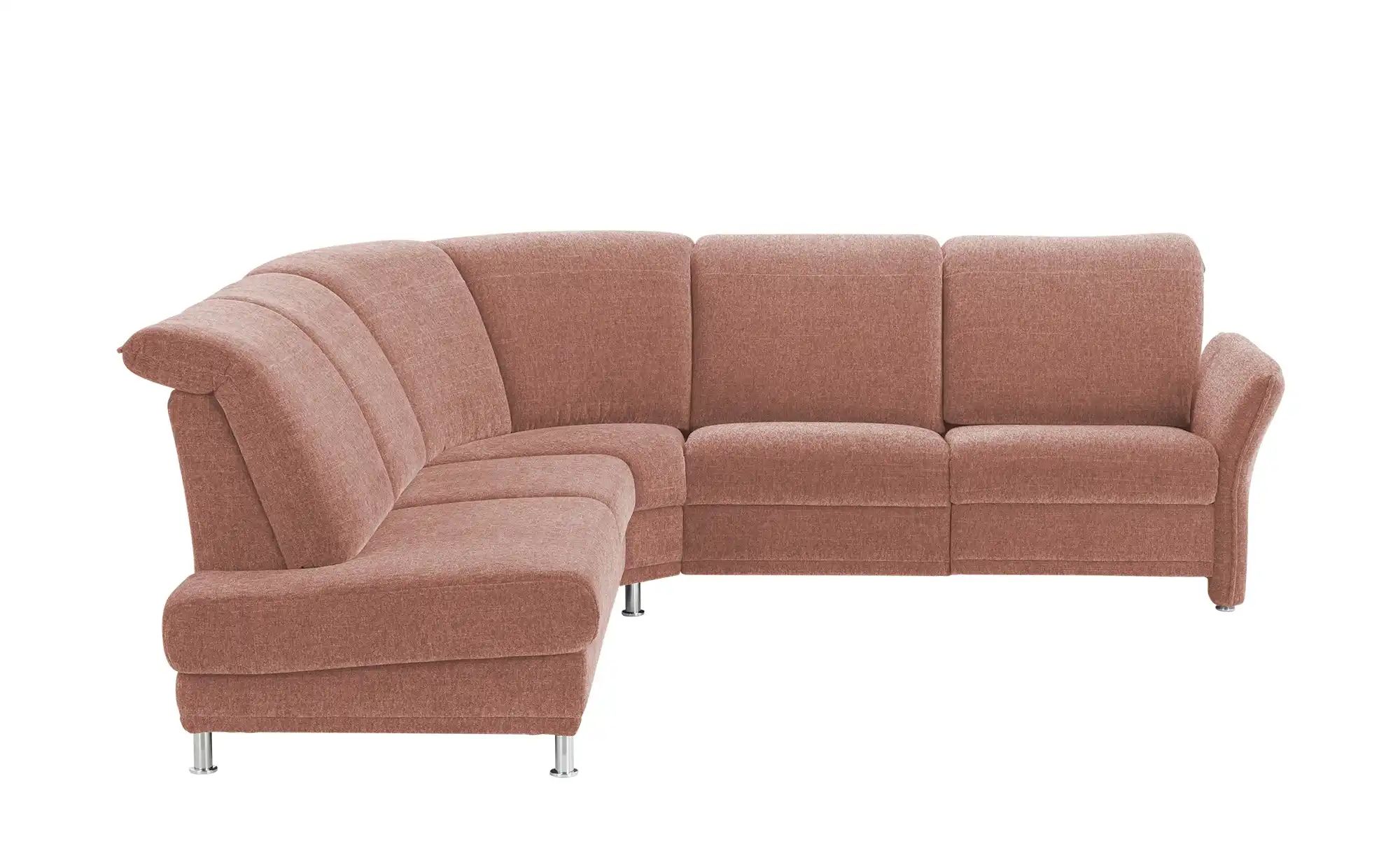 Polstermöbel Oelsa Ecksofa  Mallorca ¦ rosa/pink ¦ Maße (cm): B: 267 H: 92 günstig online kaufen