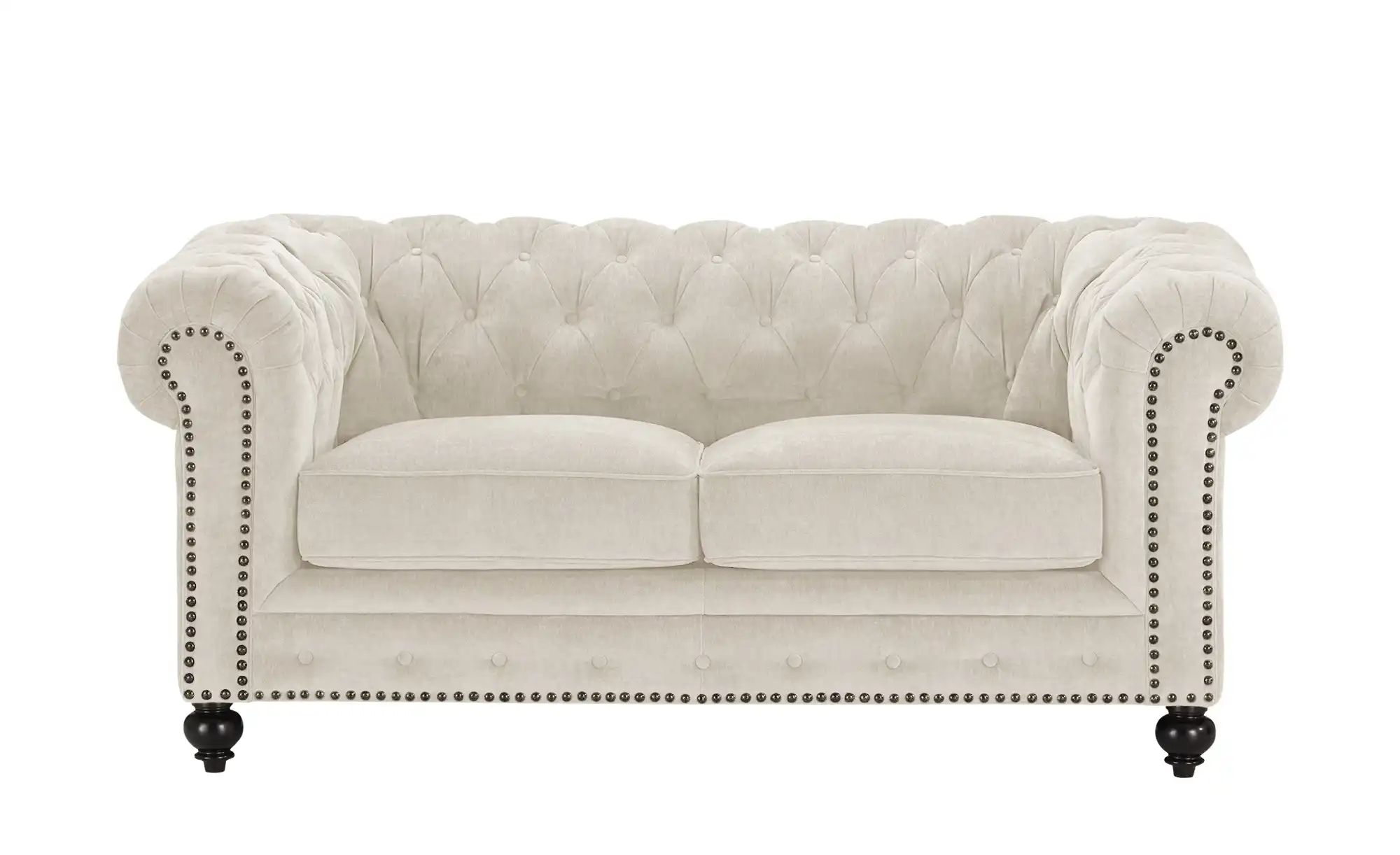 uno Einzelsofa  Chesterfield Stoff ¦ creme ¦ Maße (cm): B: 183 H: 80 T: 100 günstig online kaufen