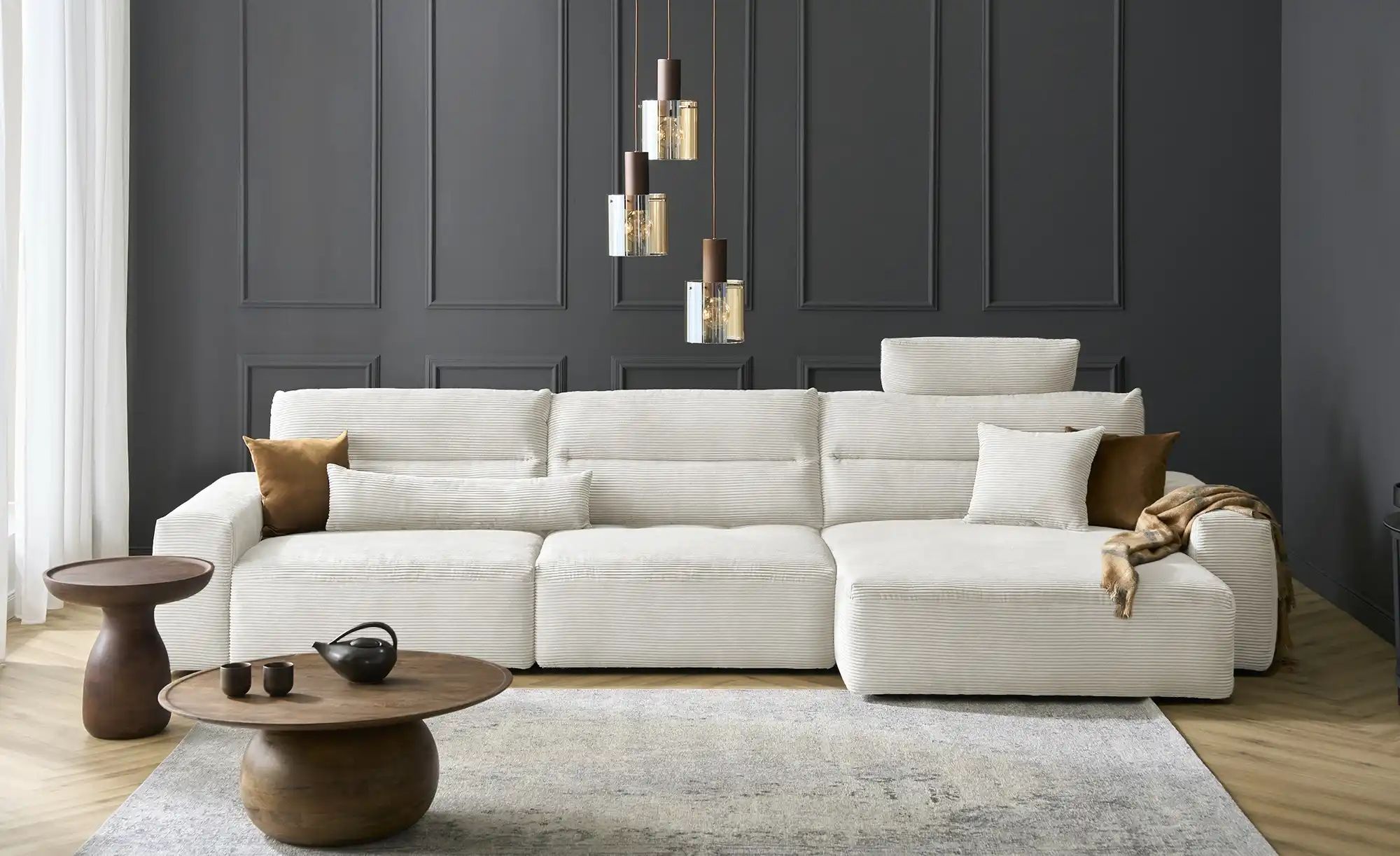 Max Schelling Ecksofa  Mayfair ¦ grau ¦ Maße (cm): B: 376 H: 159 T: 119.0 P günstig online kaufen
