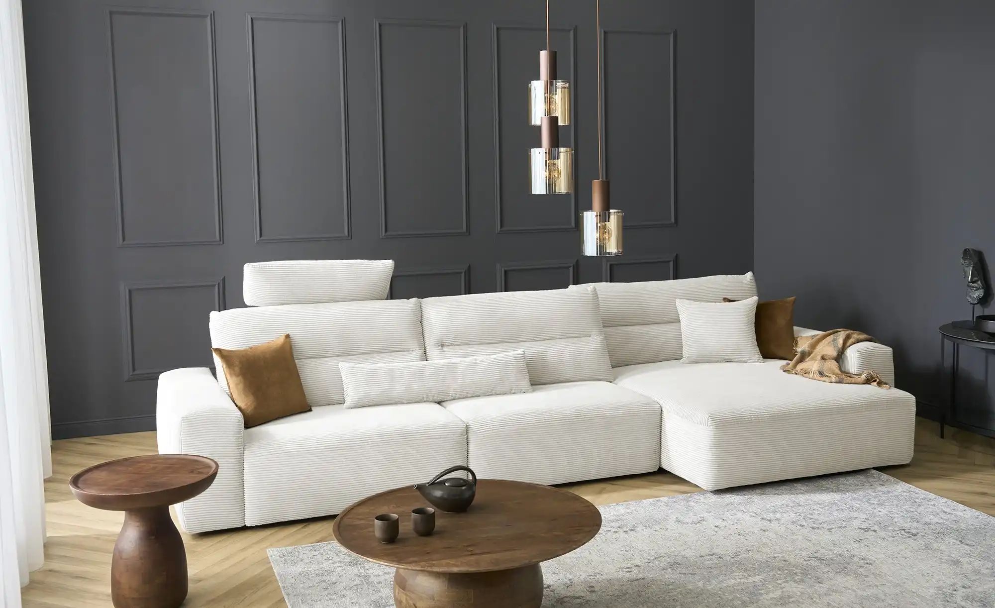 Thumbnail - Max Schelling Ecksofa  Mayfair ¦ grau ¦ Maße (cm): B: 376 H: 159 T: 119.0 Polstermöbel > Sofas > Ecksofas - Höffner
