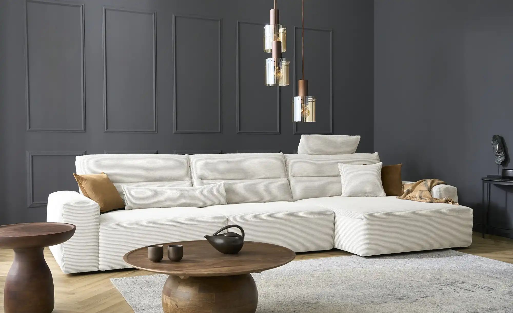 Thumbnail - Max Schelling Ecksofa  Mayfair ¦ grau ¦ Maße (cm): B: 376 H: 159 T: 119.0 Polstermöbel > Sofas > Ecksofas - Höffner
