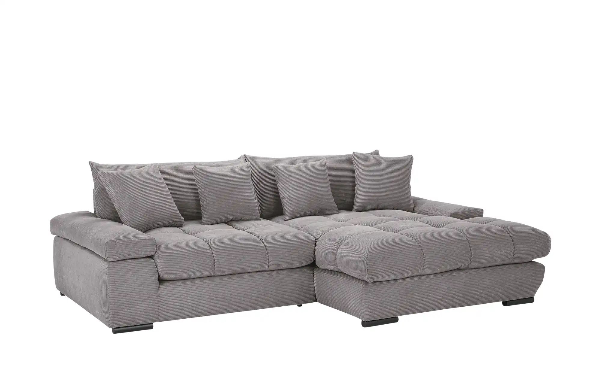 bobb Ecksofa mit trendigem Cordbezug Hella ¦ grau ¦ Maße (cm): B: 303 H: 96 günstig online kaufen