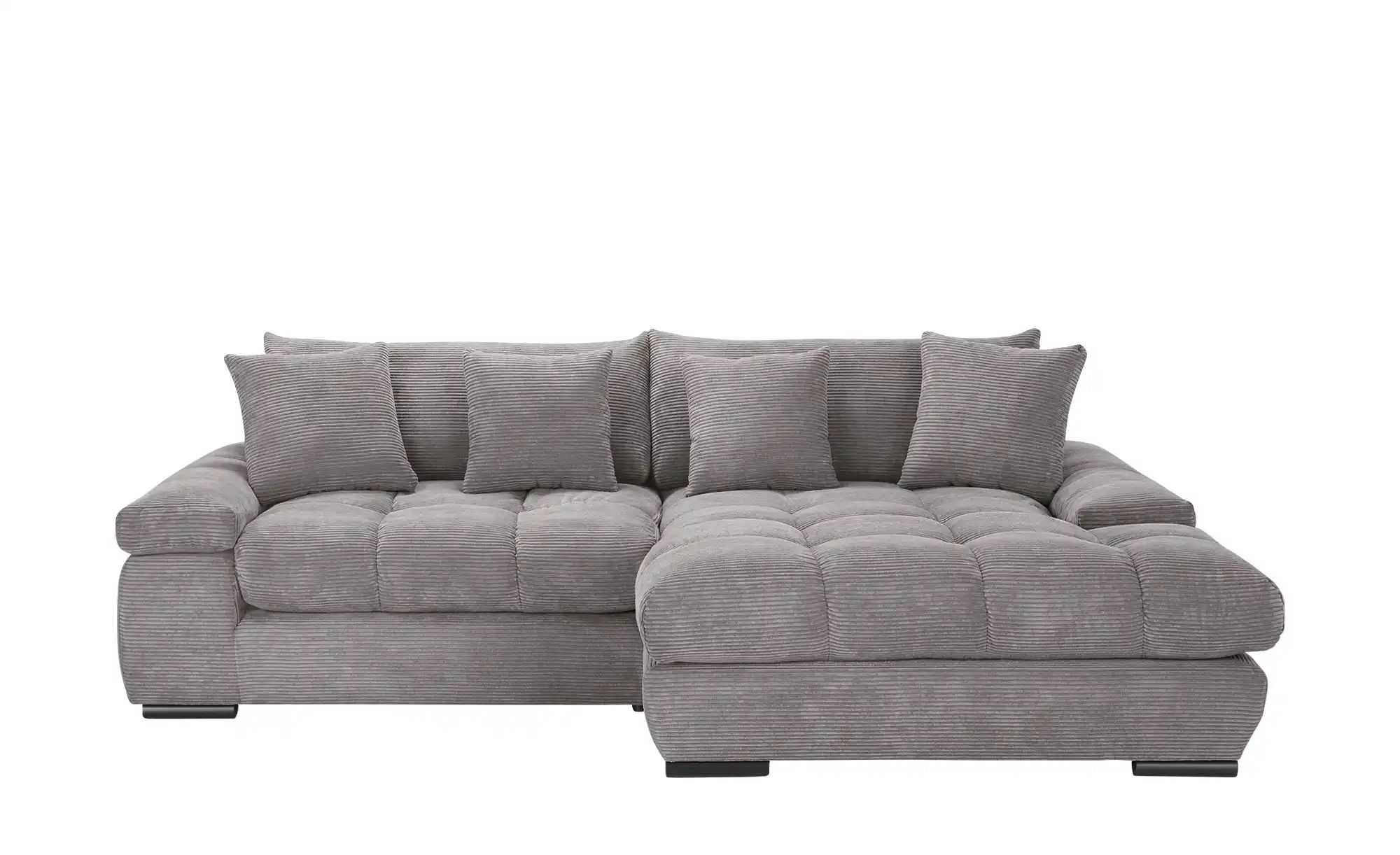 bobb Ecksofa mit trendigem Cordbezug Hella ¦ grau ¦ Maße (cm): B: 303 H: 96 günstig online kaufen