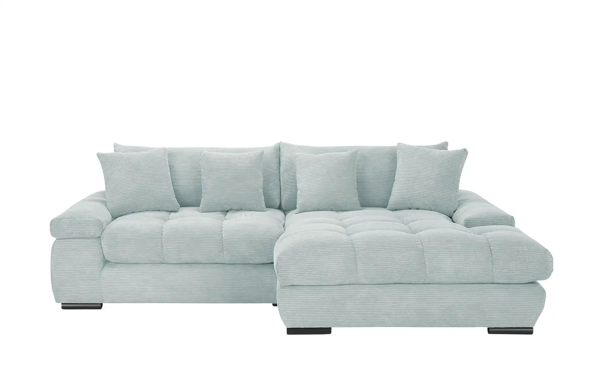 bobb Ecksofa mit trendigem Cordbezug Hella ¦ blau ¦ Maße (cm): B: 303 H: 96 günstig online kaufen