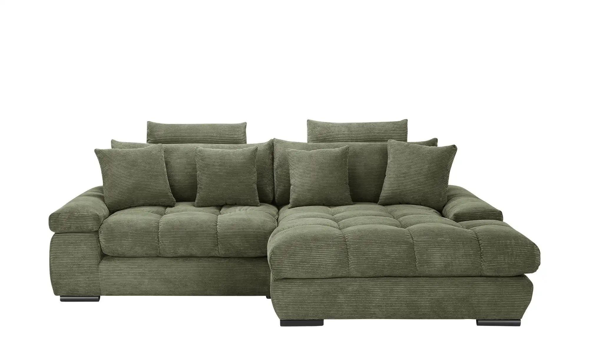 bobb Ecksofa mit trendigem Cordbezug Hella ¦ grün ¦ Maße (cm): B: 303 H: 96 günstig online kaufen