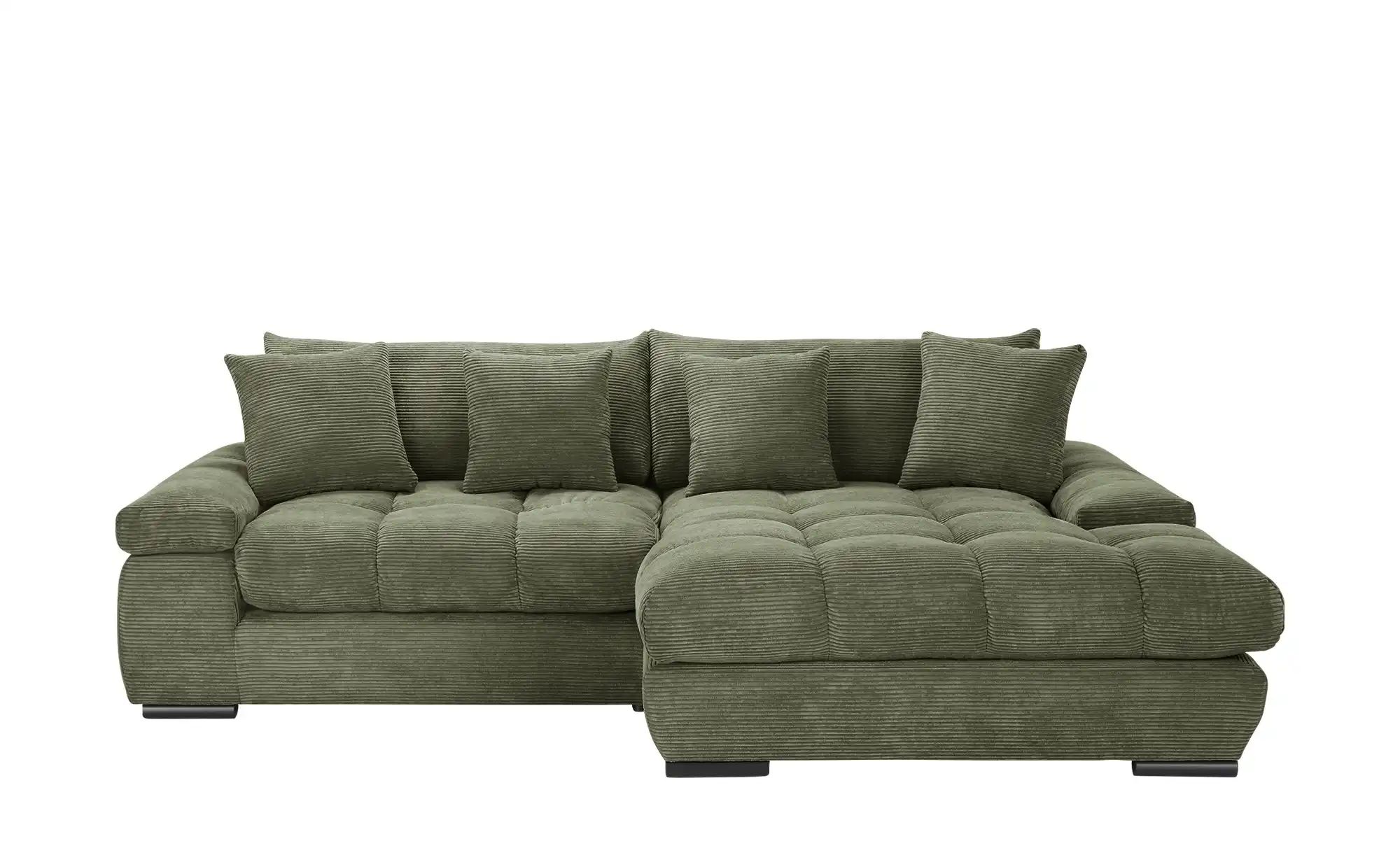 bobb Ecksofa mit trendigem Cordbezug Hella ¦ grün ¦ Maße (cm): B: 303 H: 96 günstig online kaufen