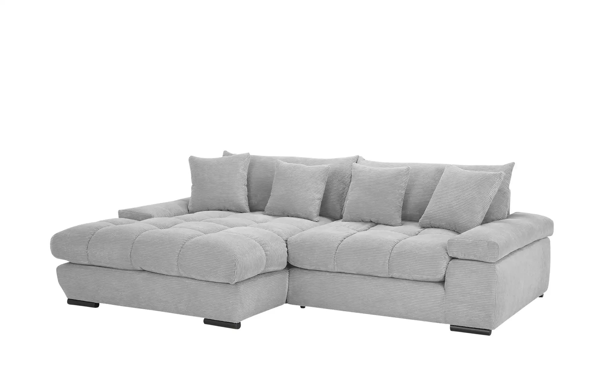 bobb Ecksofa mit trendigem Cordbezug Hella ¦ grau ¦ Maße (cm): B: 303 H: 96 günstig online kaufen