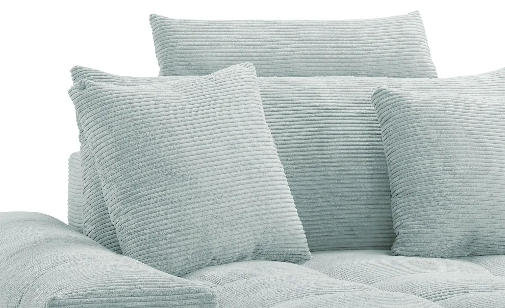 bobb Ecksofa mit trendigem Cordbezug Hella ¦ blau ¦ Maße (cm): B: 303 H: 96 günstig online kaufen