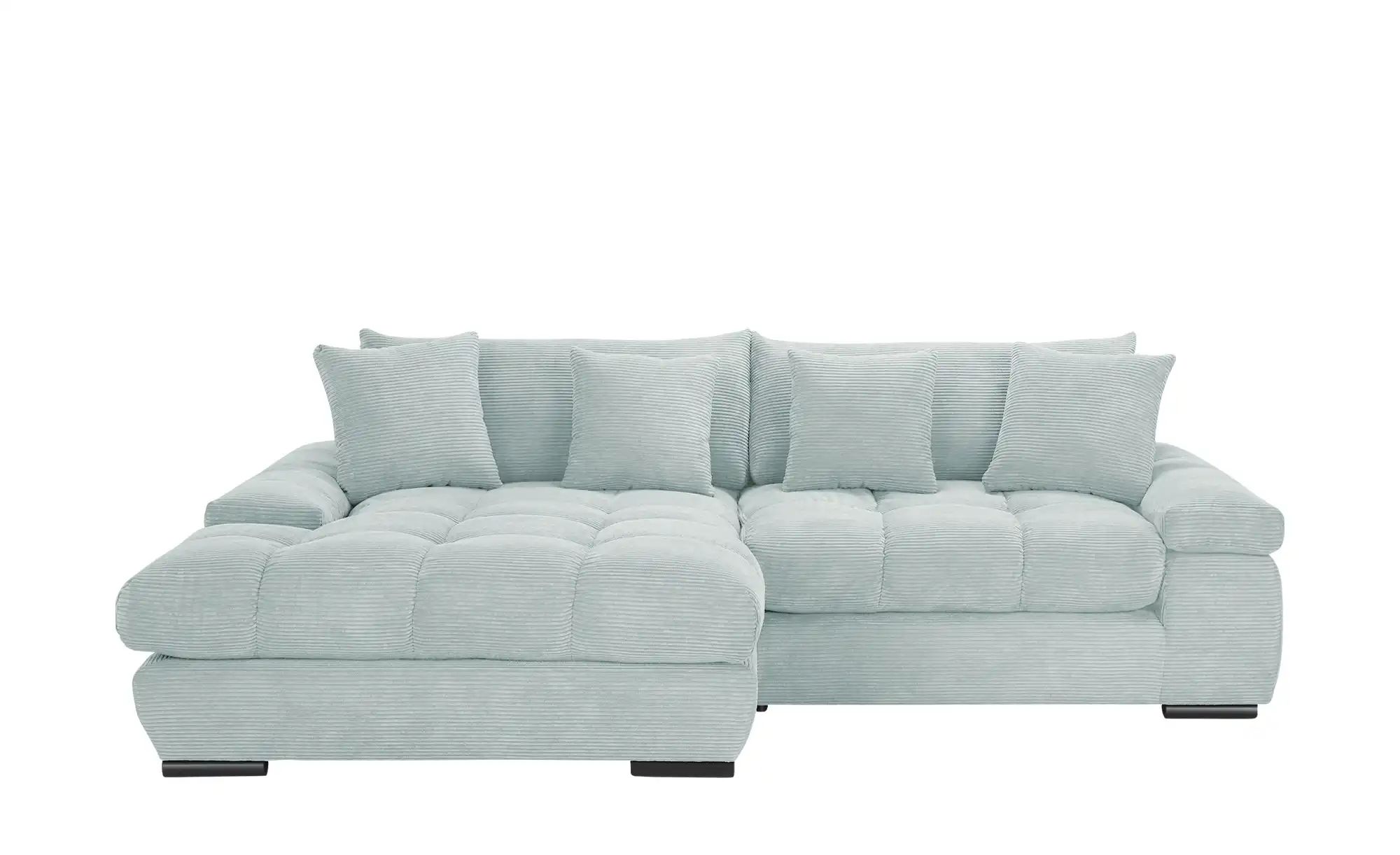 bobb Ecksofa mit trendigem Cordbezug Hella ¦ blau ¦ Maße (cm): B: 303 H: 96 günstig online kaufen