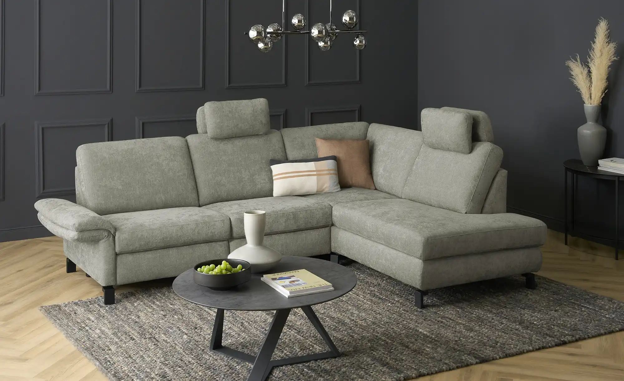 Max Schelling Ecksofa Flachgewebe Maximum Plus ¦ grün ¦ Maße (cm): B: 265 H günstig online kaufen