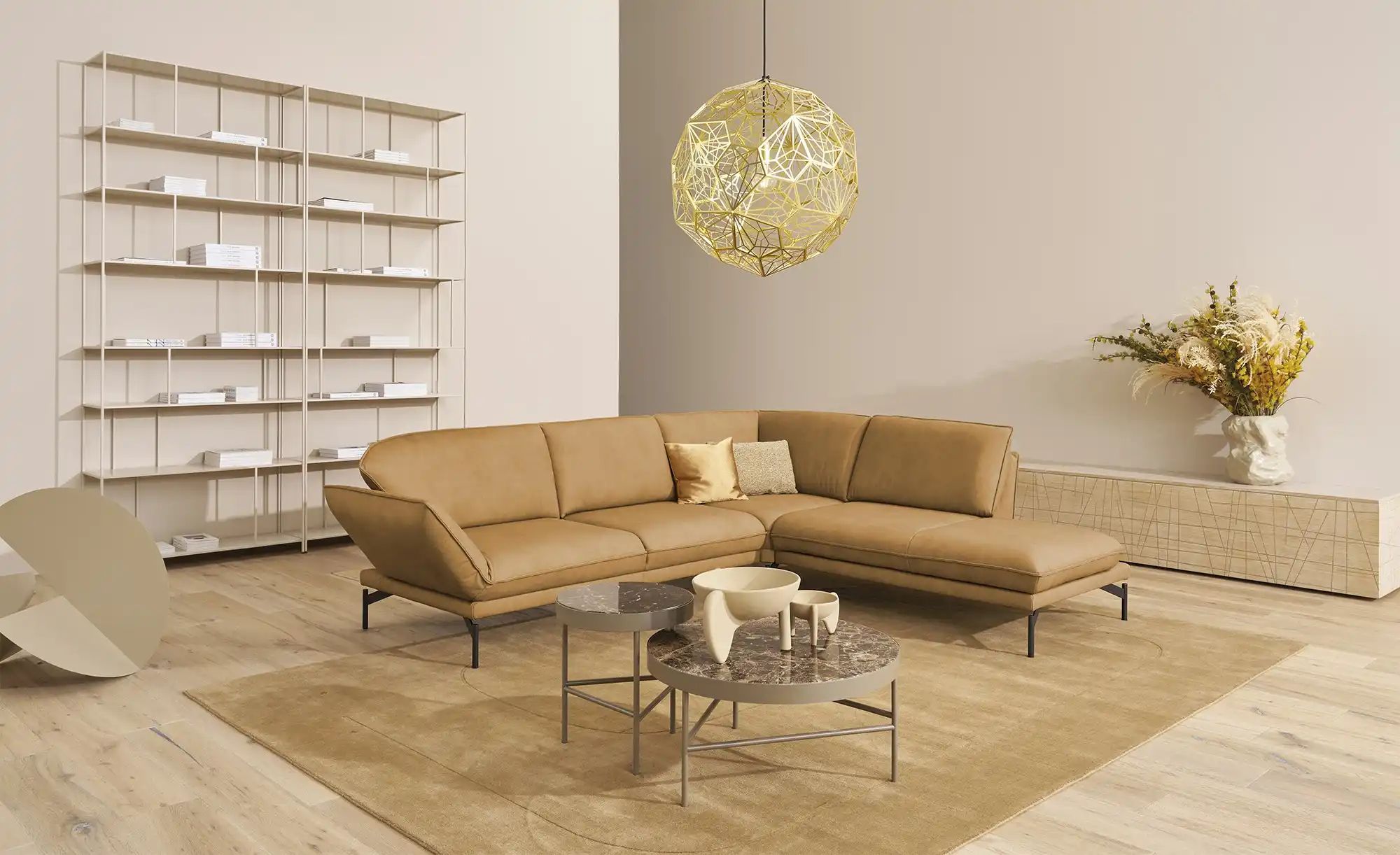 himolla Ecksofa  1478 ¦ gelb ¦ Maße (cm): B: 275 H: 87 Polstermöbel > Sofas günstig online kaufen