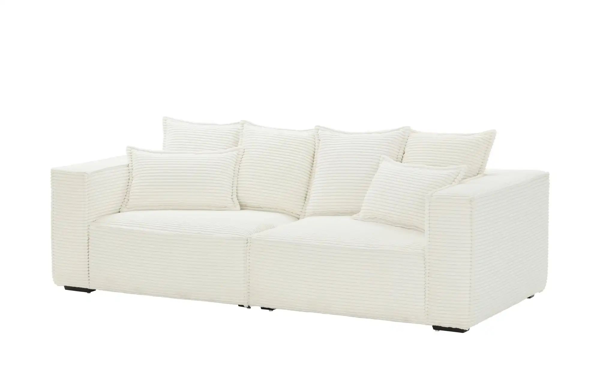 Thumbnail - uno Einzelsofa aus Cord Aurelion ¦ creme ¦ Maße (cm): B: 243 H: 67 T: 112.0 Polstermöbel > Sofas > 3-Sitzer - Höffner