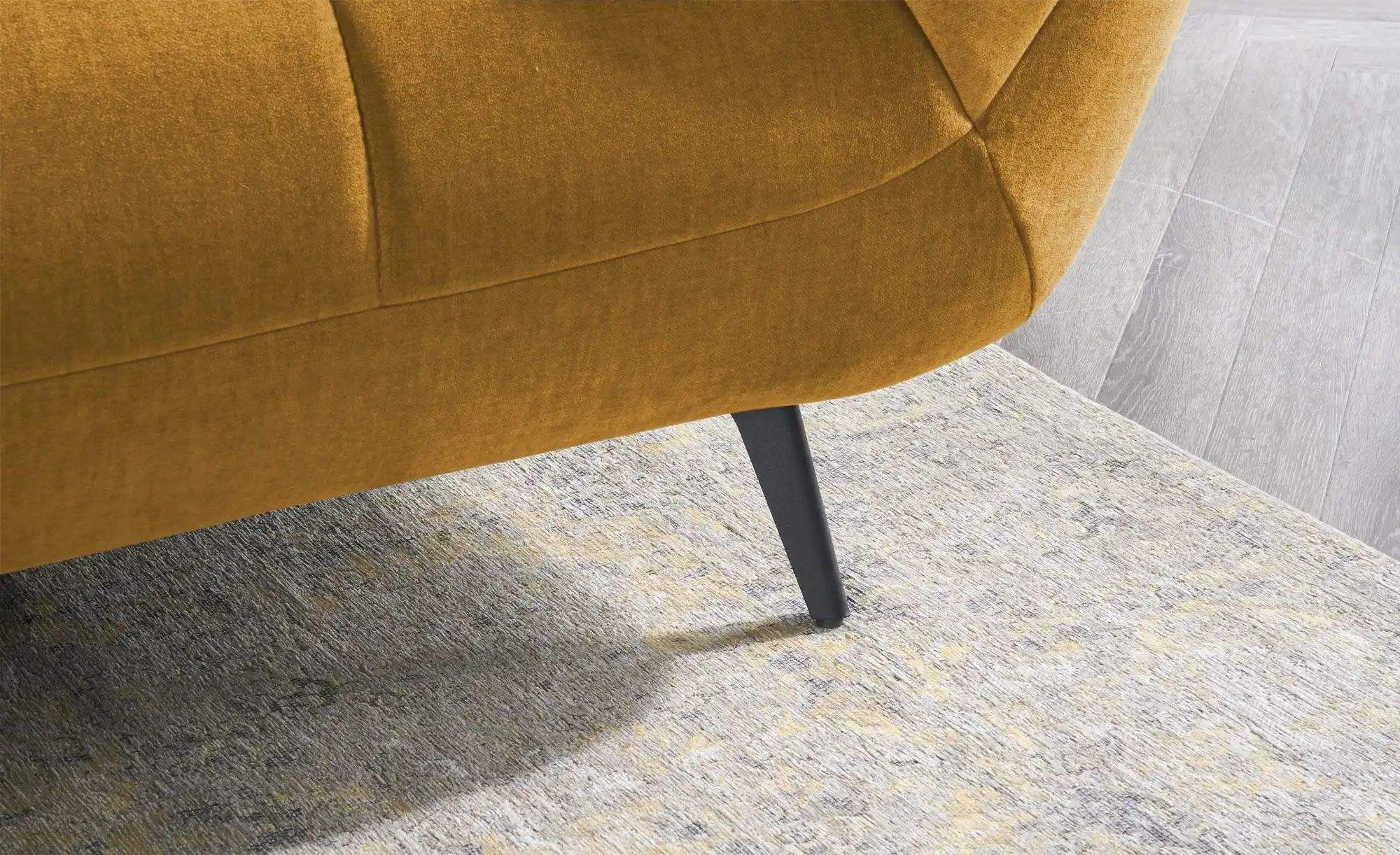 bobb Ecksofa mit Sitztiefenverstellung Carly ¦ gelb ¦ Maße (cm): B: 313 H: günstig online kaufen