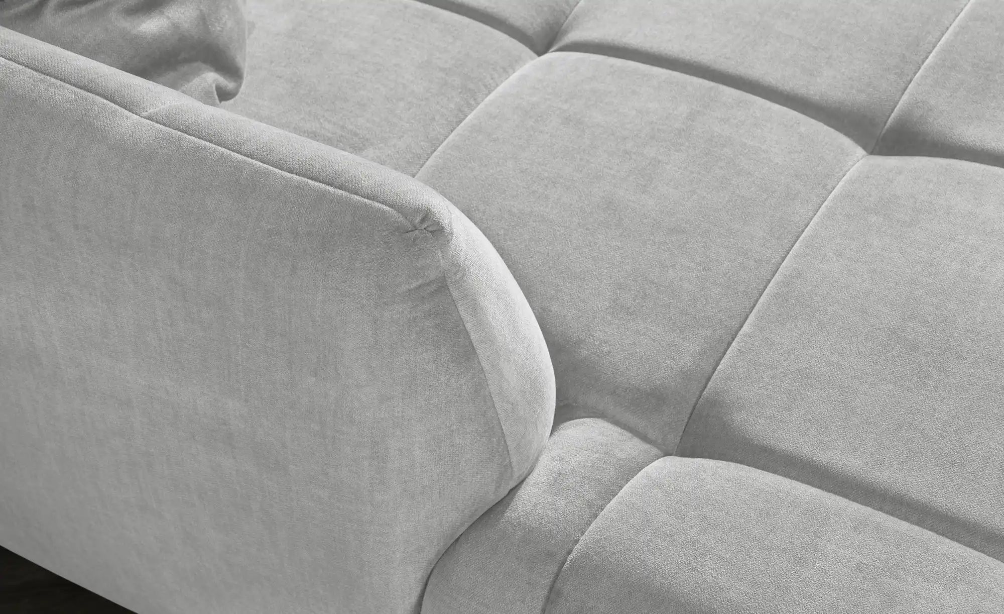 bobb Ecksofa mit Sitztiefenverstellung Carly ¦ silber ¦ Maße (cm): B: 313 H günstig online kaufen