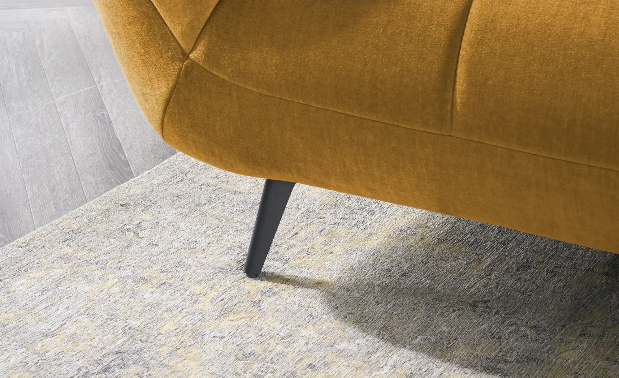 bobb Ecksofa mit Sitztiefenverstellung Carly ¦ gelb ¦ Maße (cm): B: 313 H: günstig online kaufen