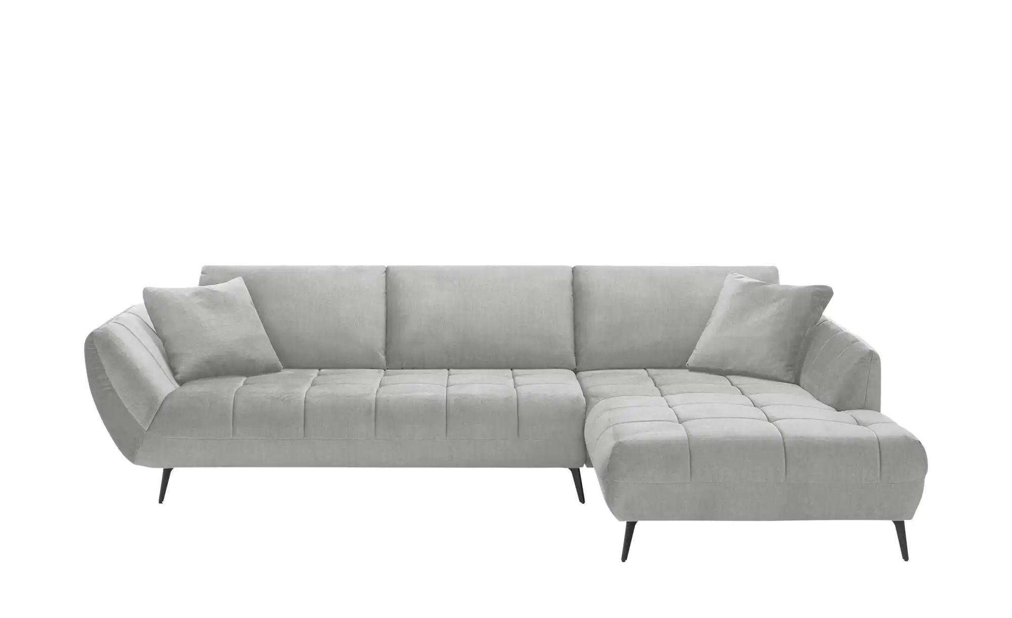 bobb Ecksofa mit Sitztiefenverstellung Carly ¦ silber ¦ Maße (cm): B: 313 H günstig online kaufen