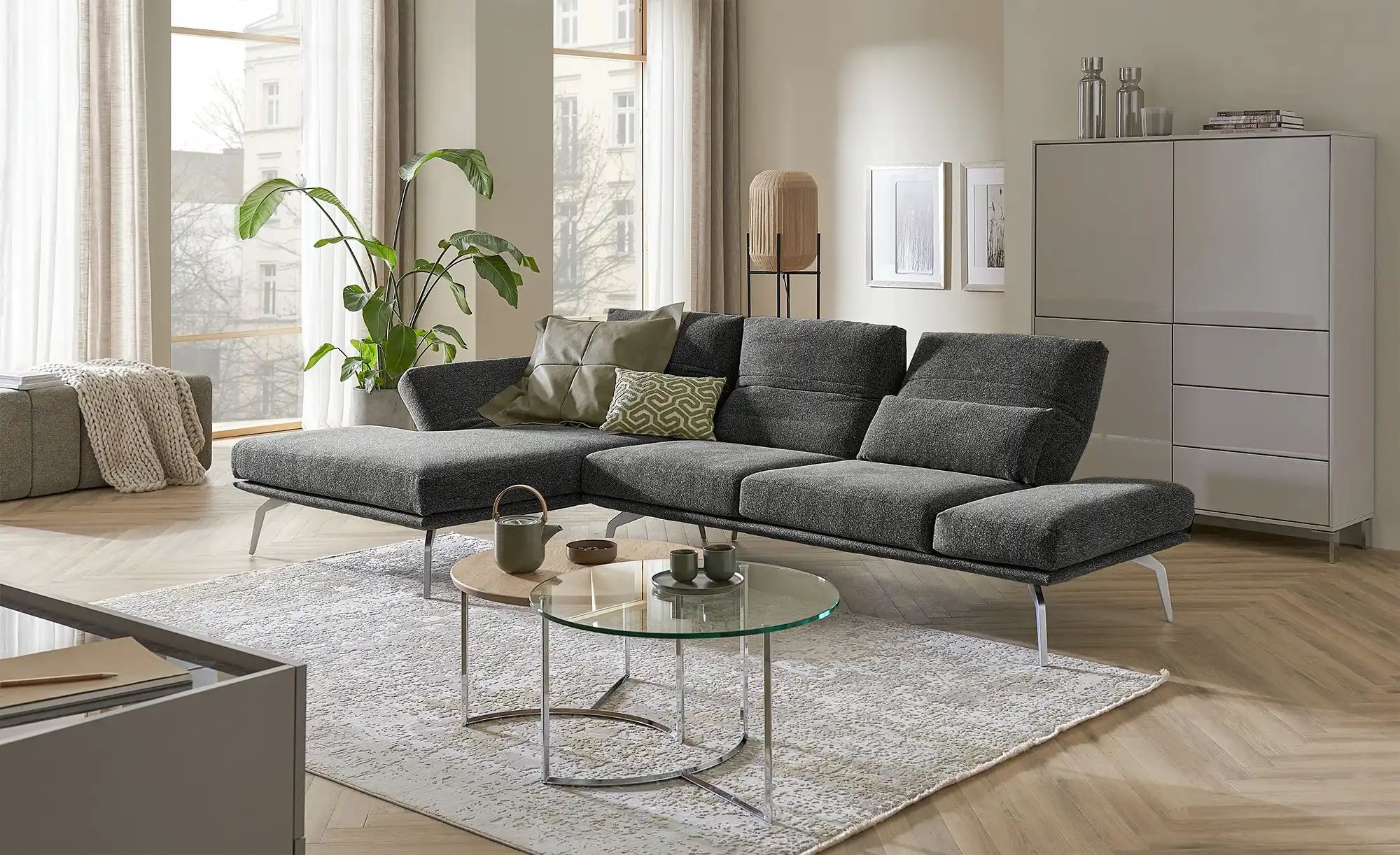 KOINOR Ecksofa  Fendo ¦ schwarz ¦ Maße (cm): B: 314 H: 93 T: 159 Polstermöb günstig online kaufen