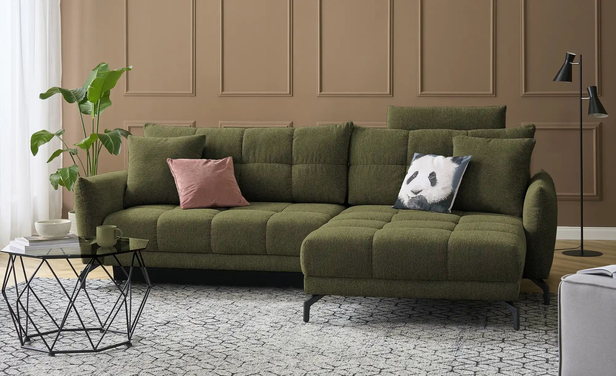 Thumbnail - bobb Kopfstütze Casandra de Luxe ¦ grün ¦ Maße (cm): B: 74 H: 20 T: 9.0 Polstermöbel > Polsterzubehör - Höffner