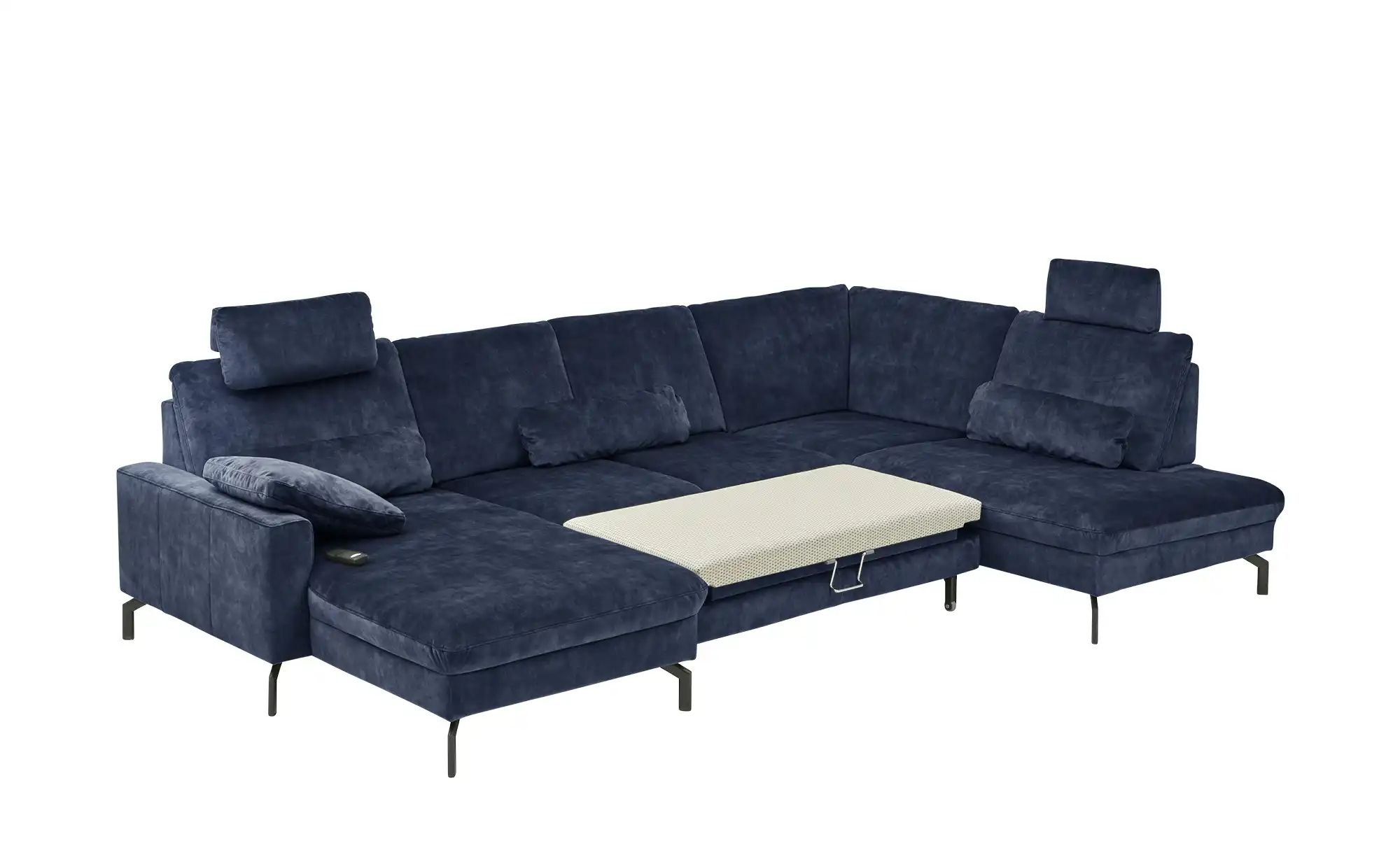 Thumbnail - meinSofa Wohnlandschaft aus Mikrofaser Grace ¦ blau ¦ Maße (cm): B: 332 H: 89 T: 220.0 Polstermöbel > Sofas > Schlafsofa...