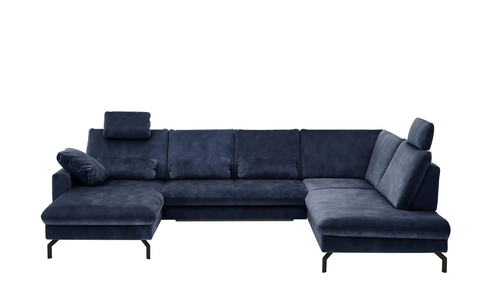 meinSofa Wohnlandschaft aus Mikrofaser Grace ¦ blau ¦ Maße (cm): B: 332 H: günstig online kaufen