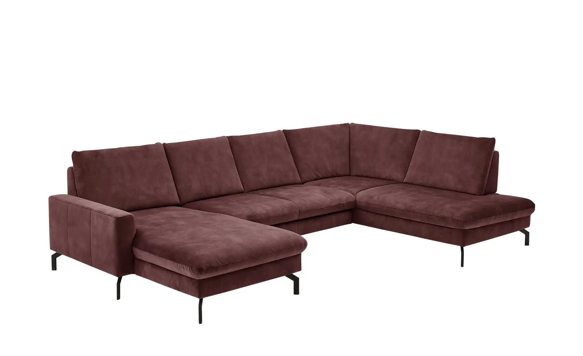Thumbnail - meinSofa Wohnlandschaft aus Mikrofaser Grace ¦ rot ¦ Maße (cm): B: 337 H: 89 T: 220.0 Polstermöbel > Sofas > Wohnlandsch...