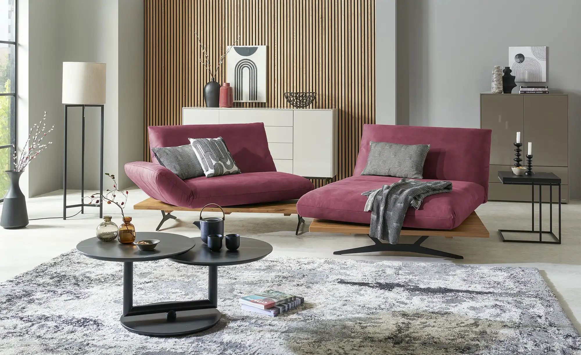 Thumbnail - KOINOR Ecksofa Marilyn ¦ rot ¦ Maße (cm): B: 292 H: 96 T: 160.0 Polstermöbel > Sofas > Ecksofas - Höffner